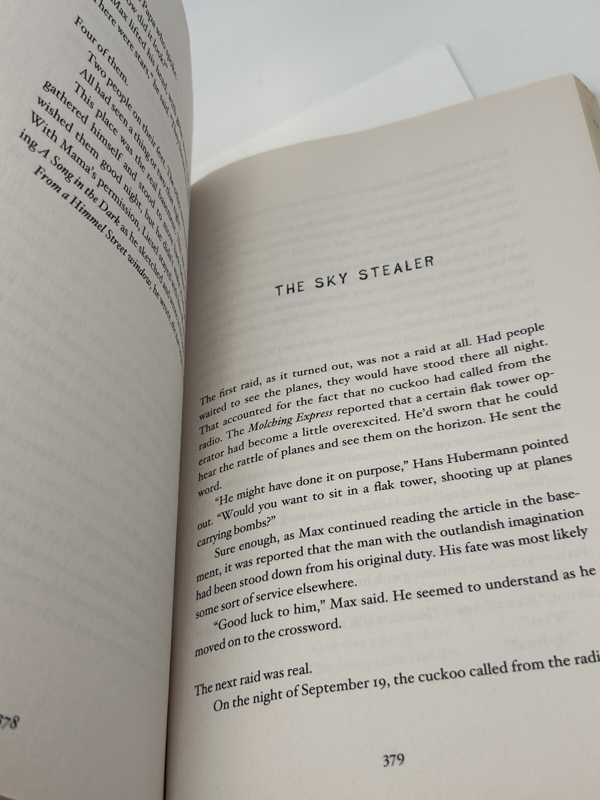 The Book Thief by Markus Zusak Paperback Dystopian Novel WWII Book