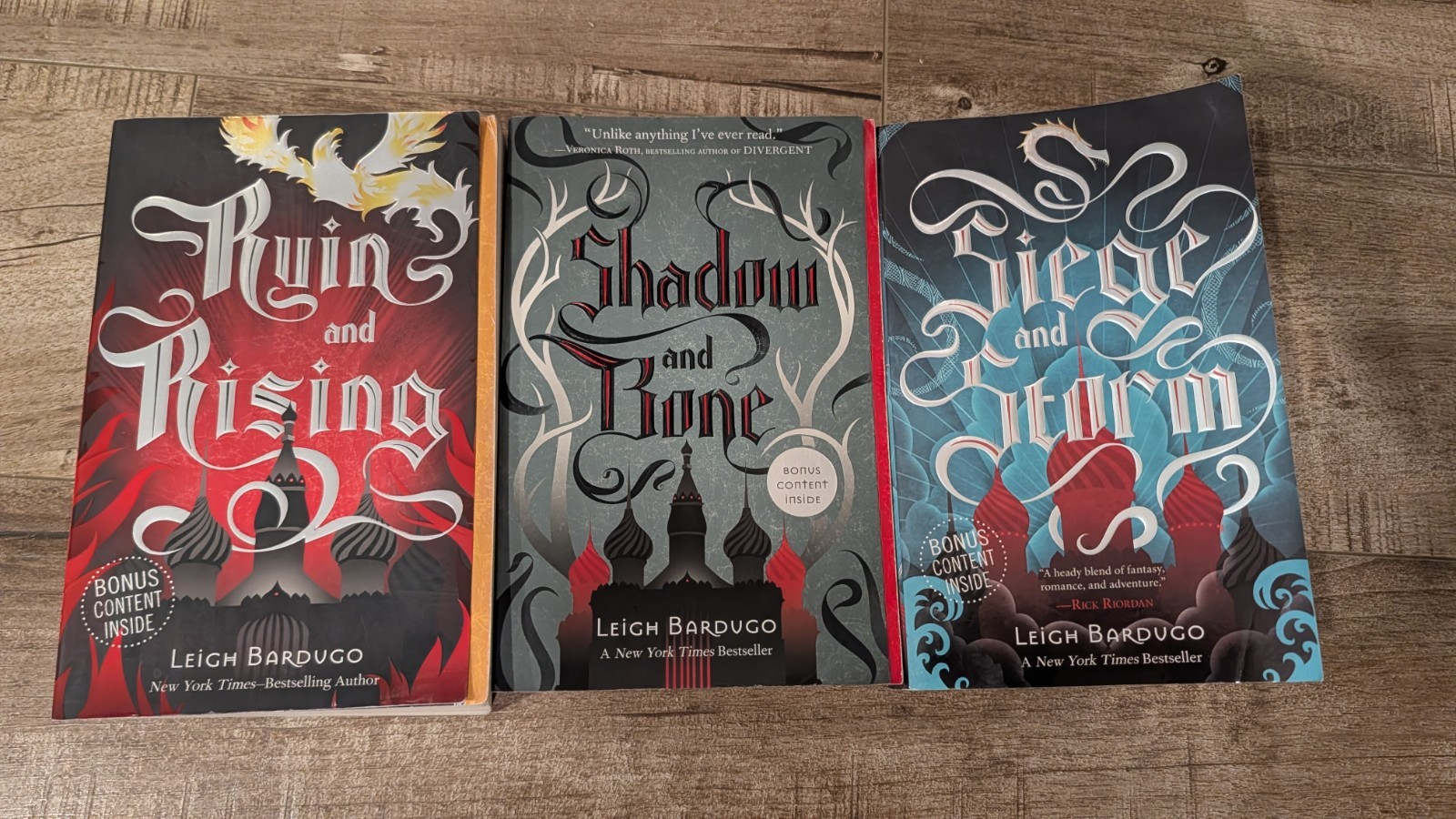 Shadow and Bone Grisha Trilogy by Leigh Bardugo – Original Cover Paperback Set