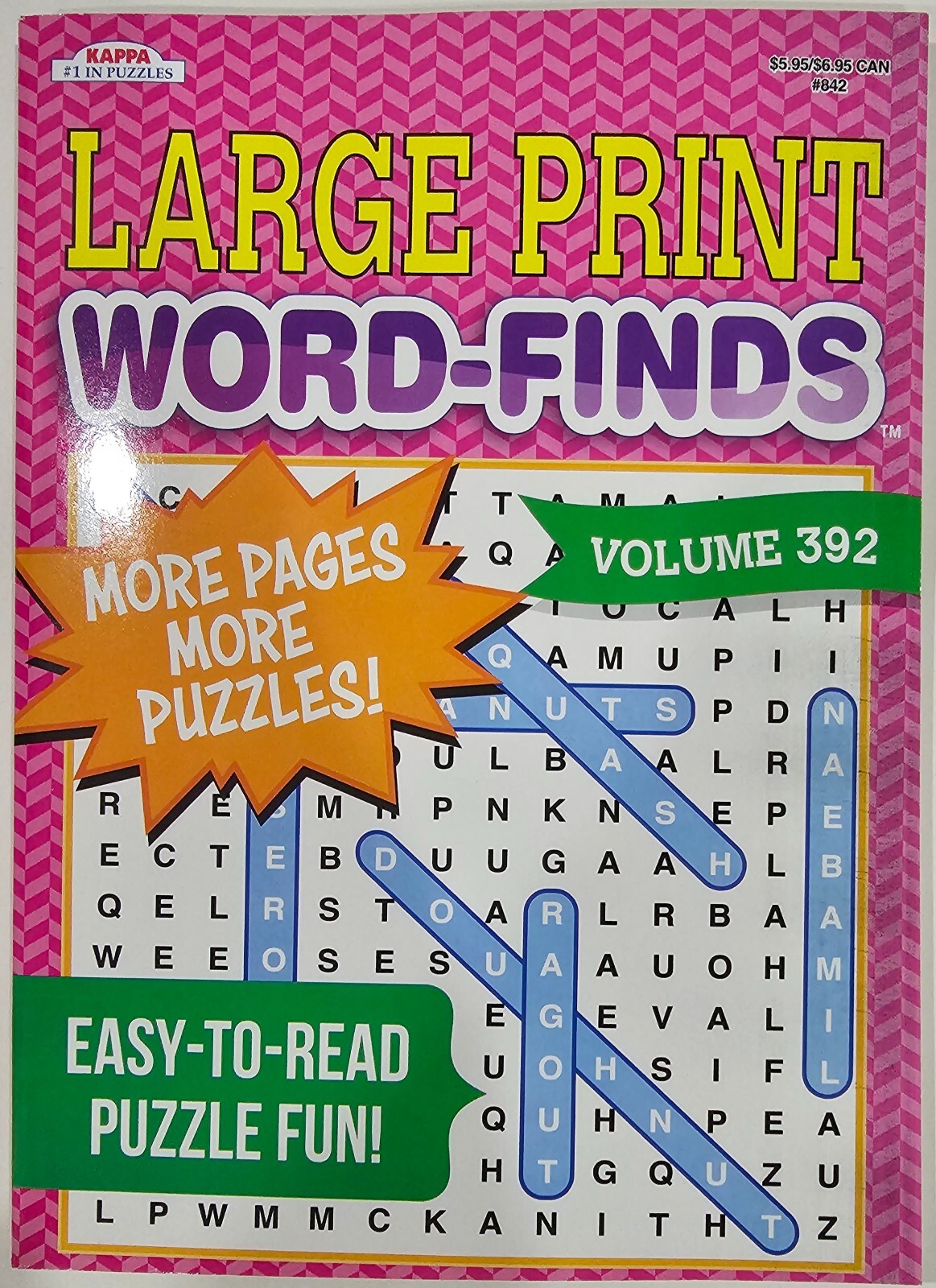 Large Print Word-Finds Puzzle Books Kappa Games,Search,Hunt~ Pick up to 30 Vols