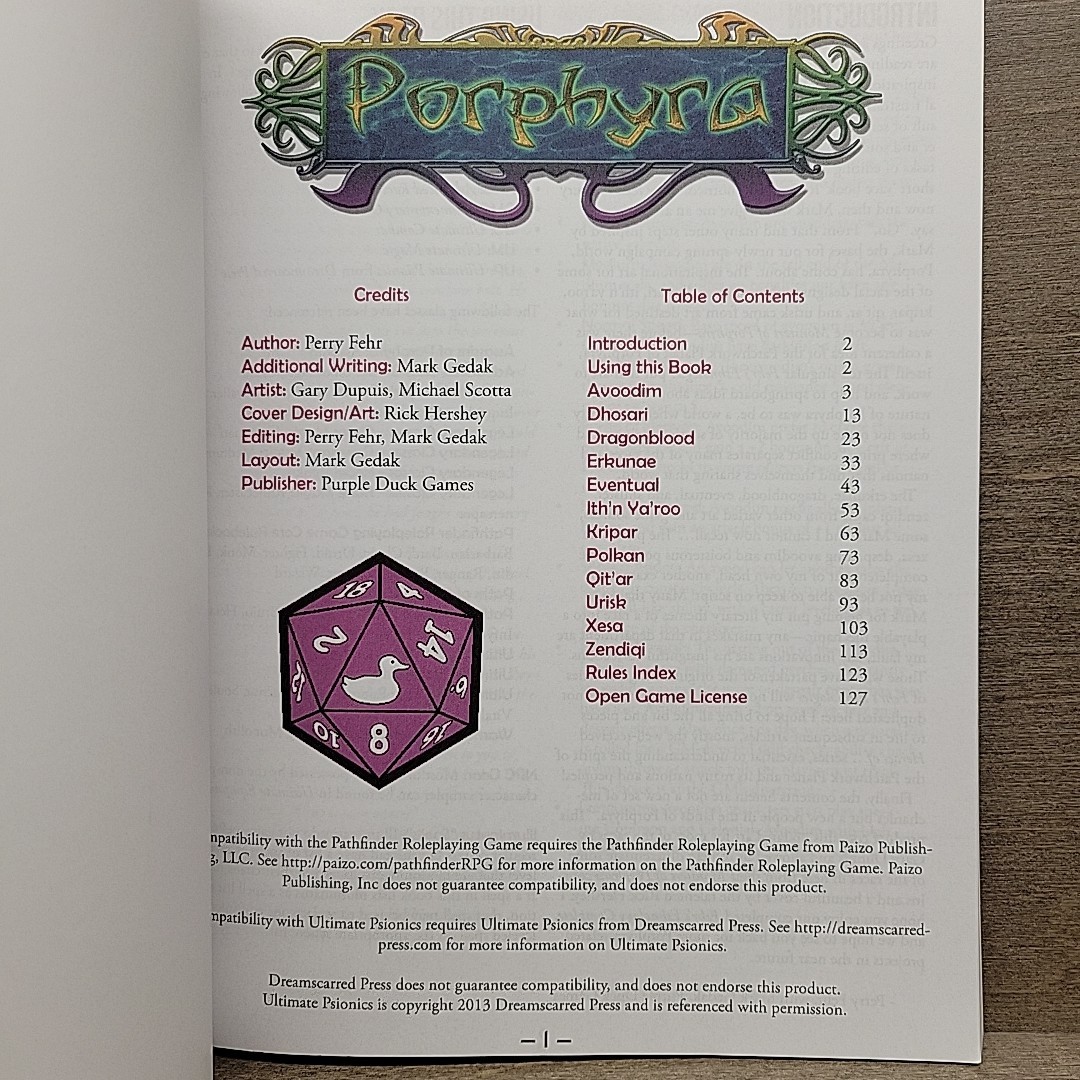 Fehr’s Ethnology Collected – RPG Gaming Book Pathfinder Game Compatible