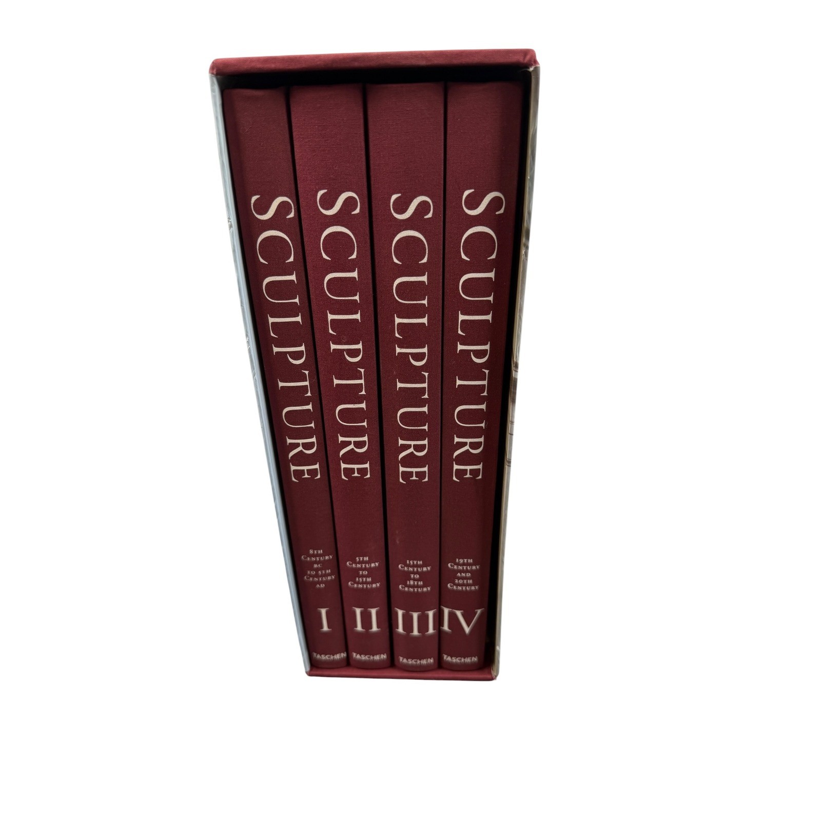 Taschen Sculpture From Antiquity to the Present 4 Volume Set Red Art History