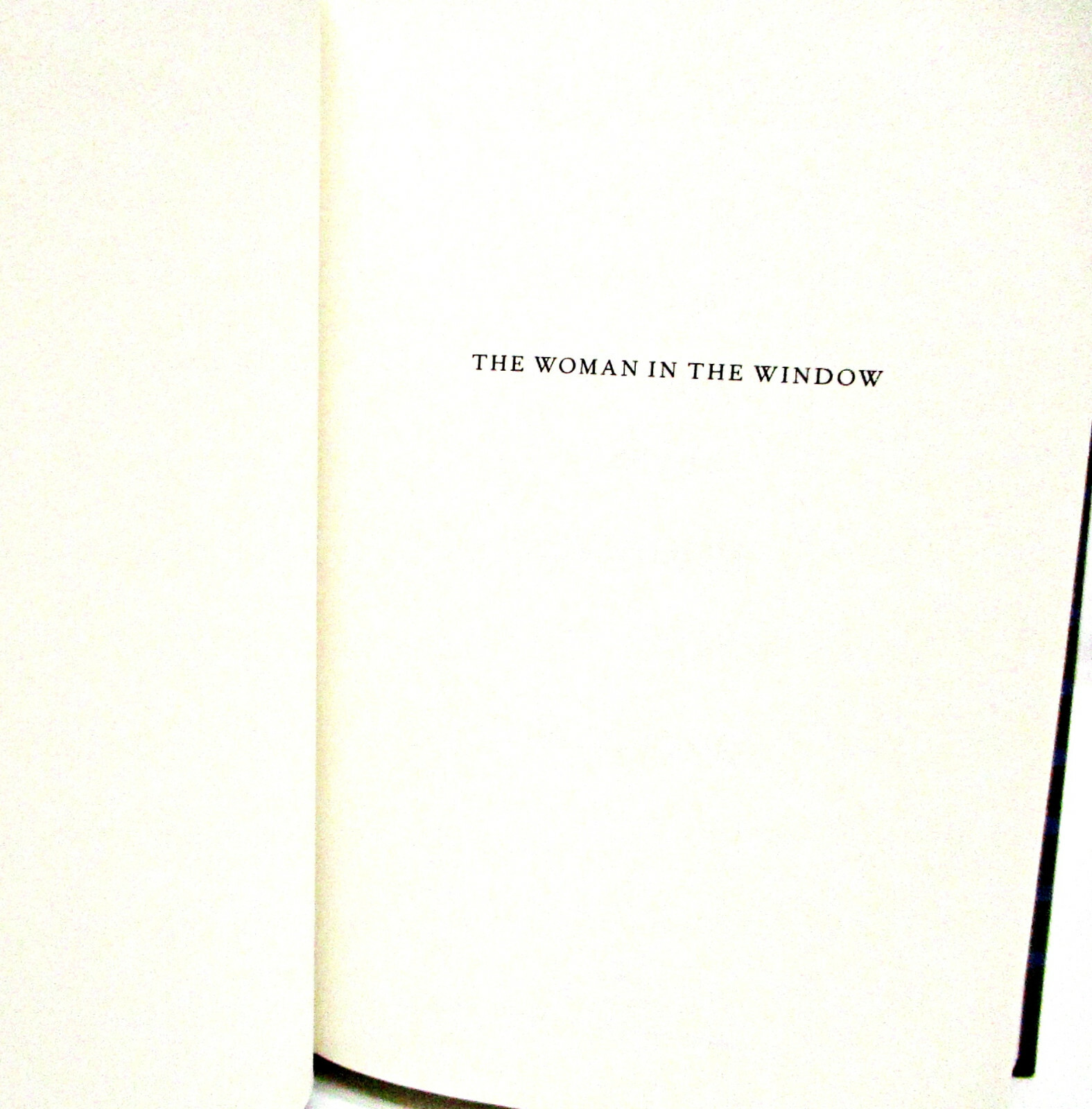 THE WOMAN IN THE WINDOW by A.J. FINN HCDJ – SIGNED COPY