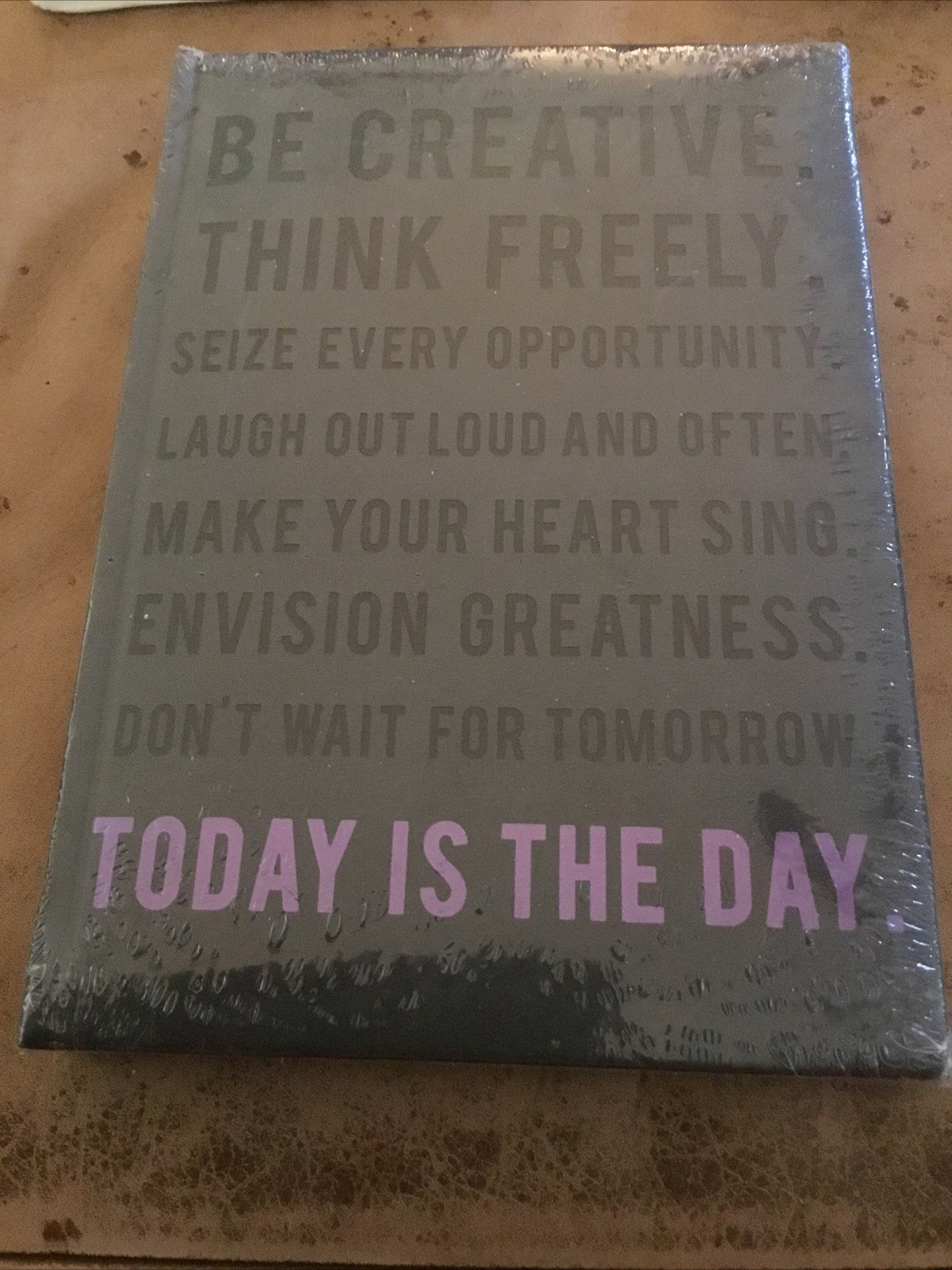 Eccolo Blank Book Be Creative 6 x 8 Gray 256 Pages Faux Leather Cover NEW SEALED