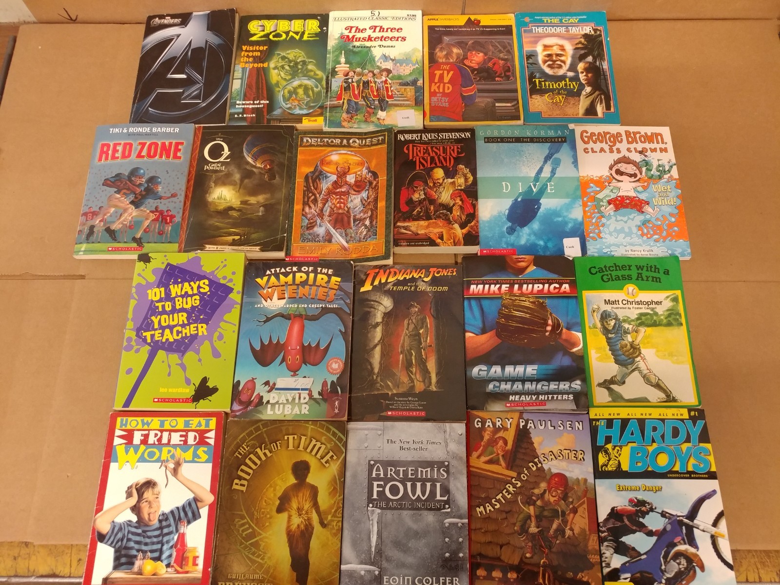 Lot of 20 Chapter Books for BOYS Youth Early Reader Young Adults Children RANDOM