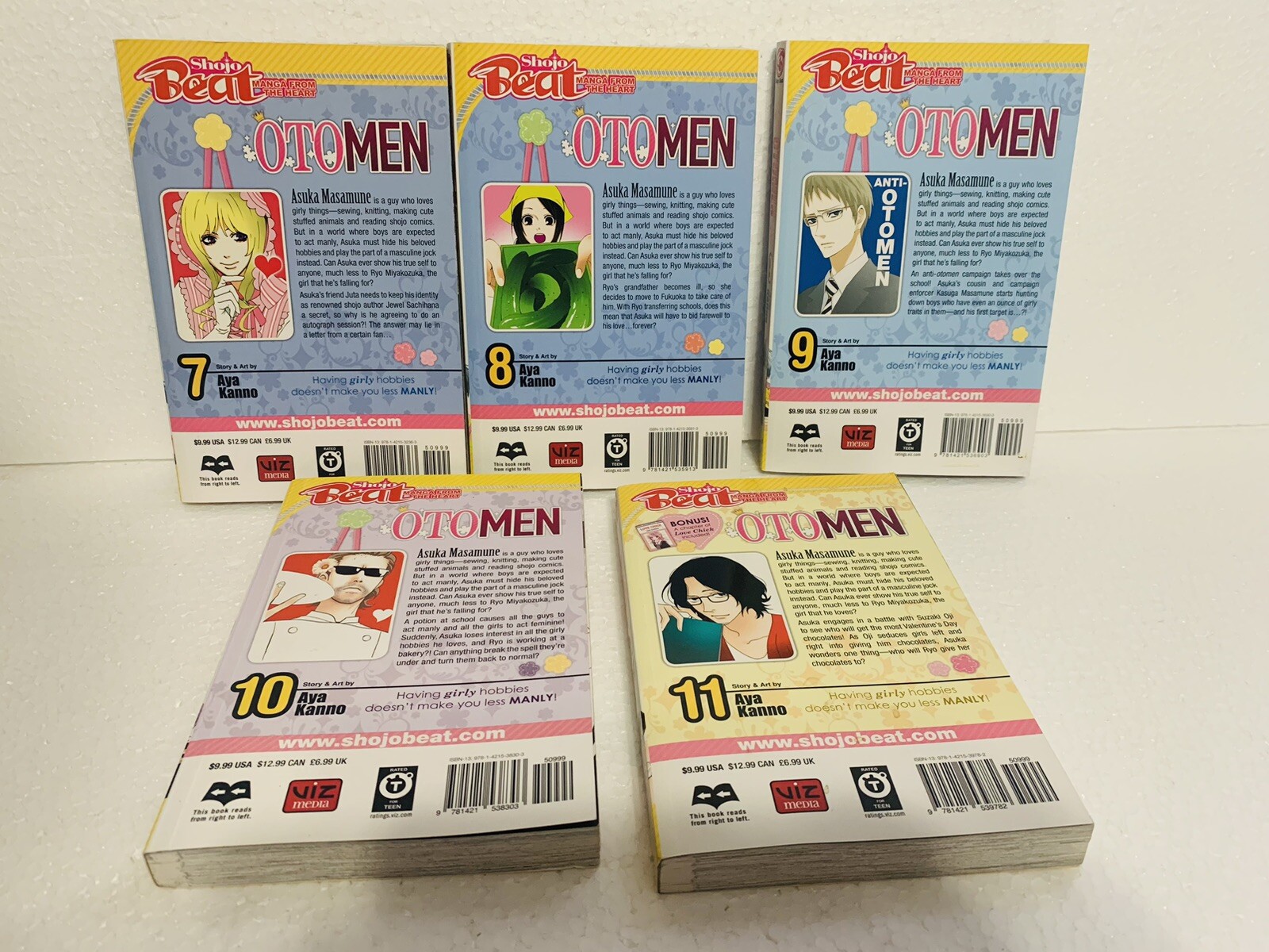 Otomen Manga Lot Volumes 1-11 In English rare