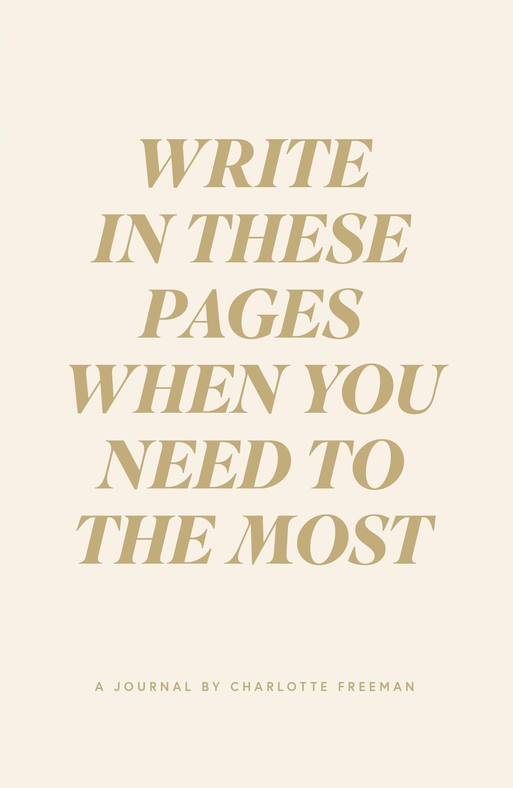 THOUGHT CATALOG Write In These Pages Journal