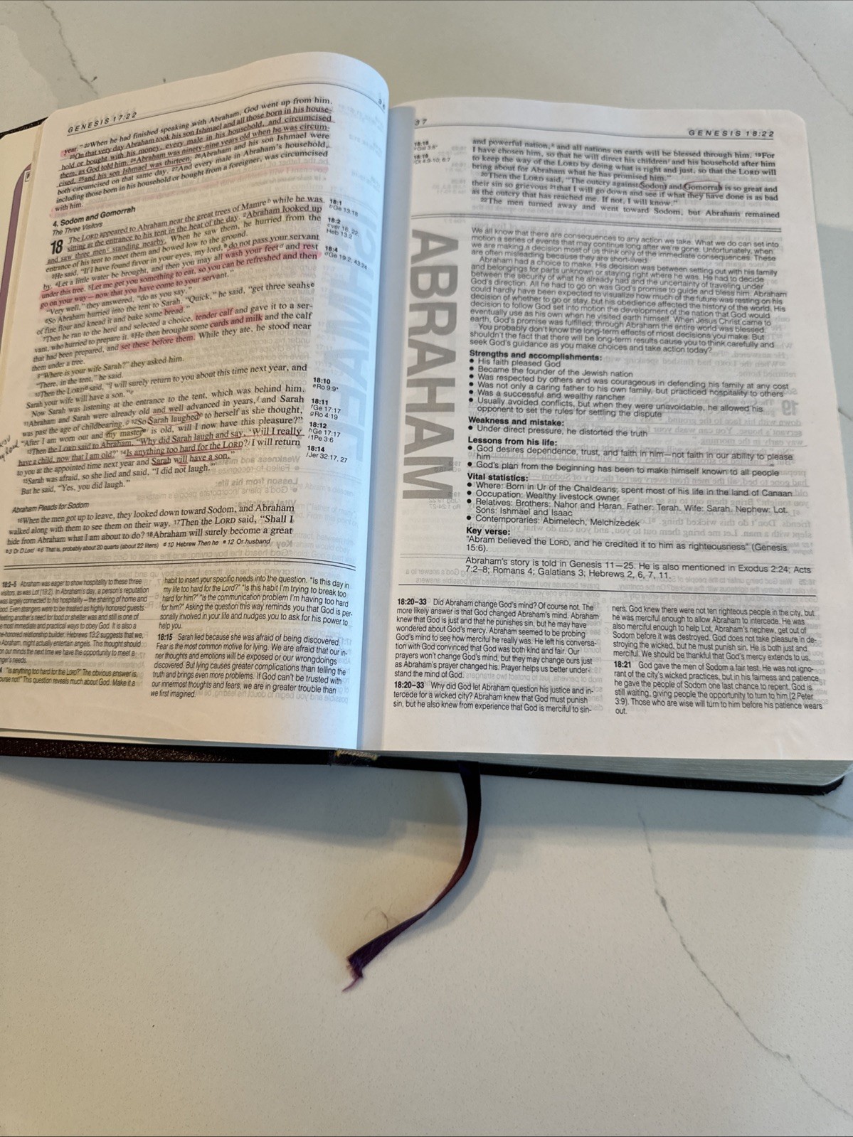 NIV Life Application Study Bible Burgundy Bonded Leather