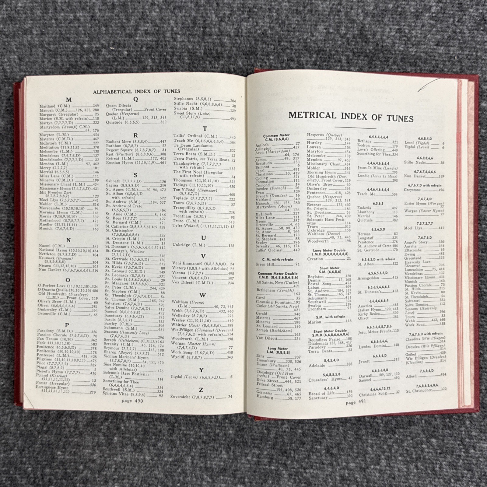 Worship and Service Hymnal 1969 Hope Publishing Vintage Hardcover RARE 512 Pages