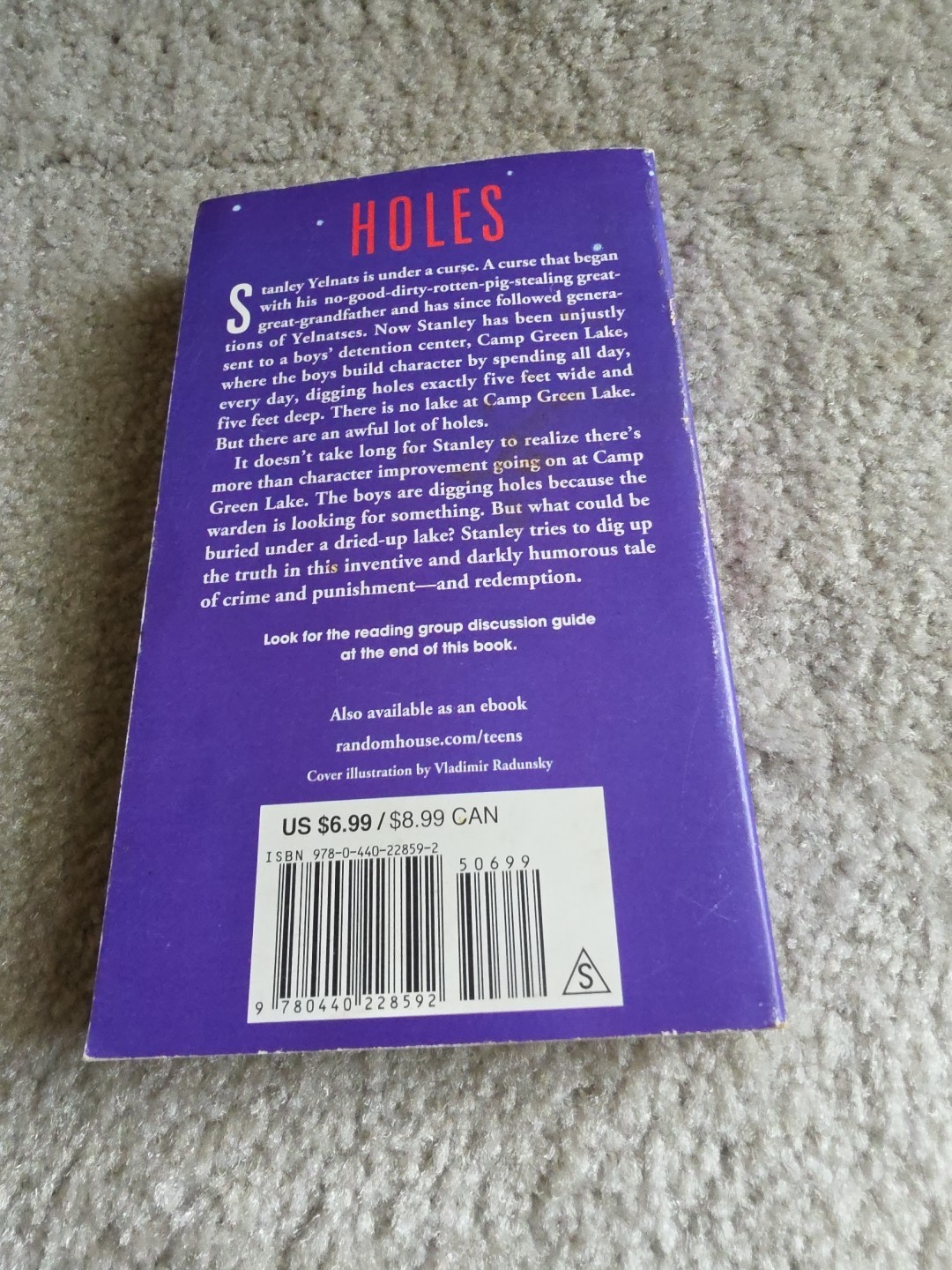 Holes by Louis Sachar (2008 Paperback)