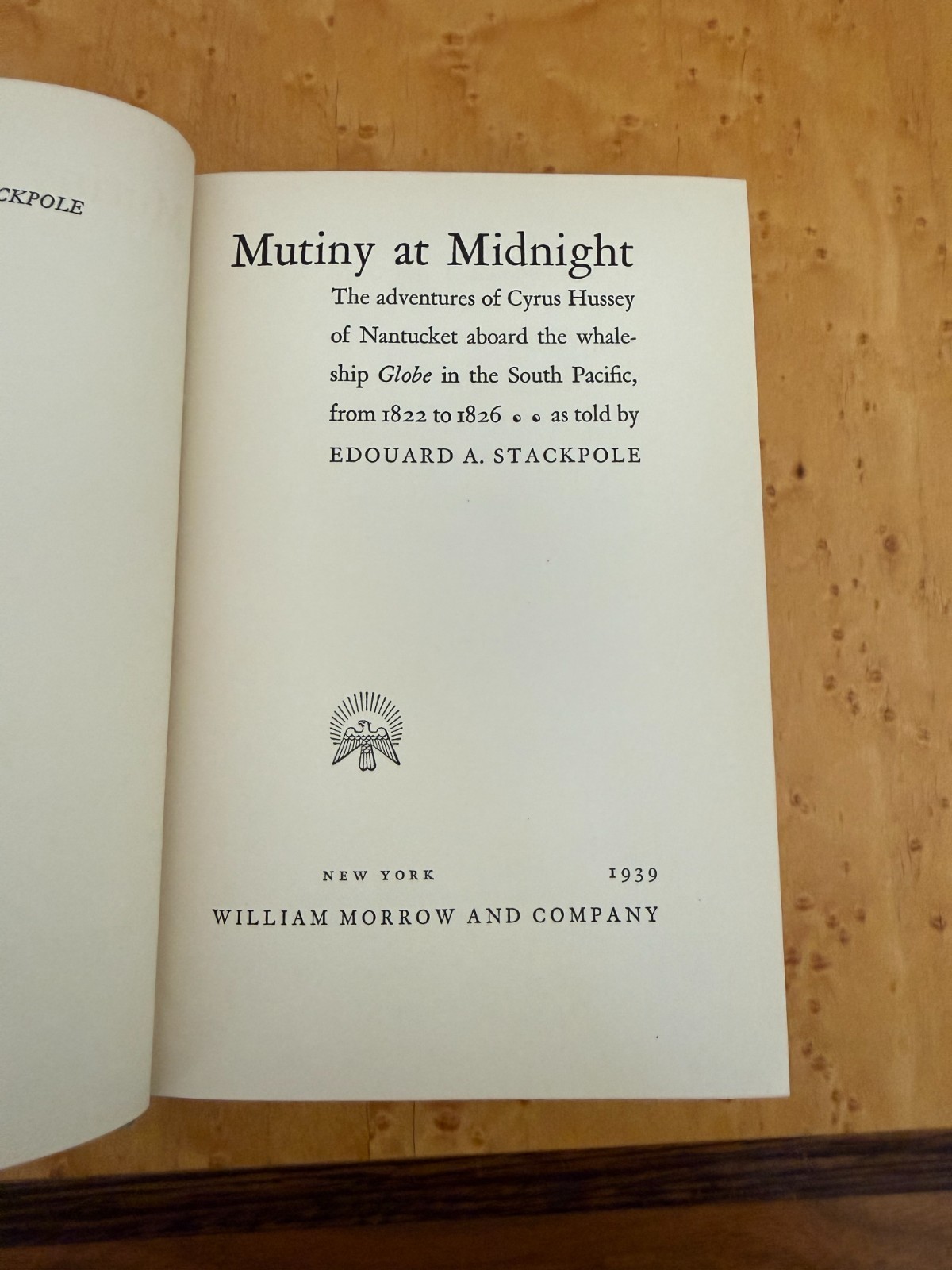 Six Whaling Adventures, Early 20th Century Books–All First Editions