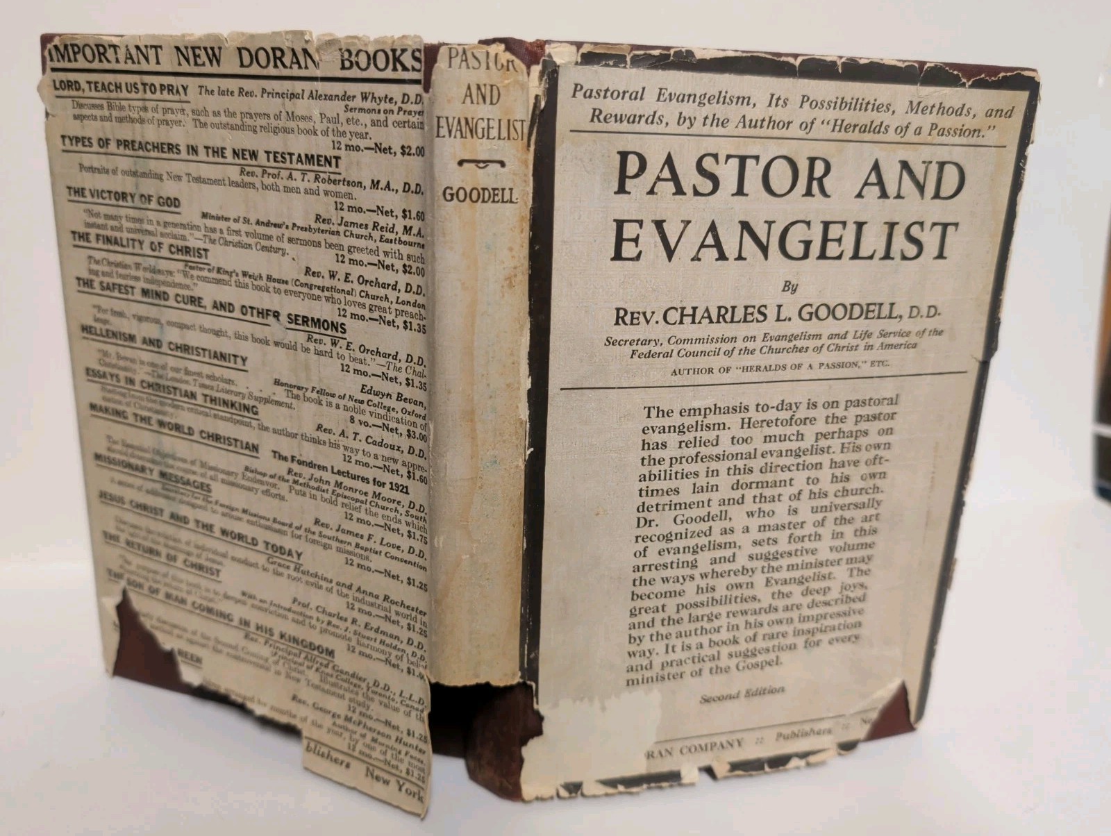 Second Edition 1922 Pastor & Evangelist by Charles Goodell Religious Spiritual