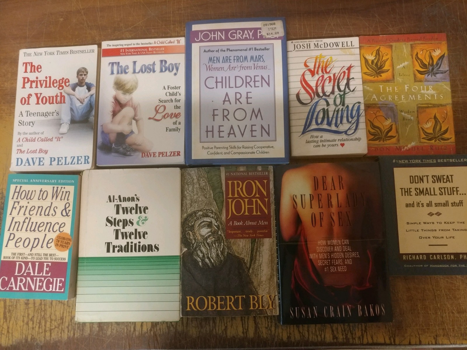 Lot of 20 PSYCHOLOGY SELF HELP ESTEEM THERAPY RECOVERY INSPIRE Book MIX*UNSORTED