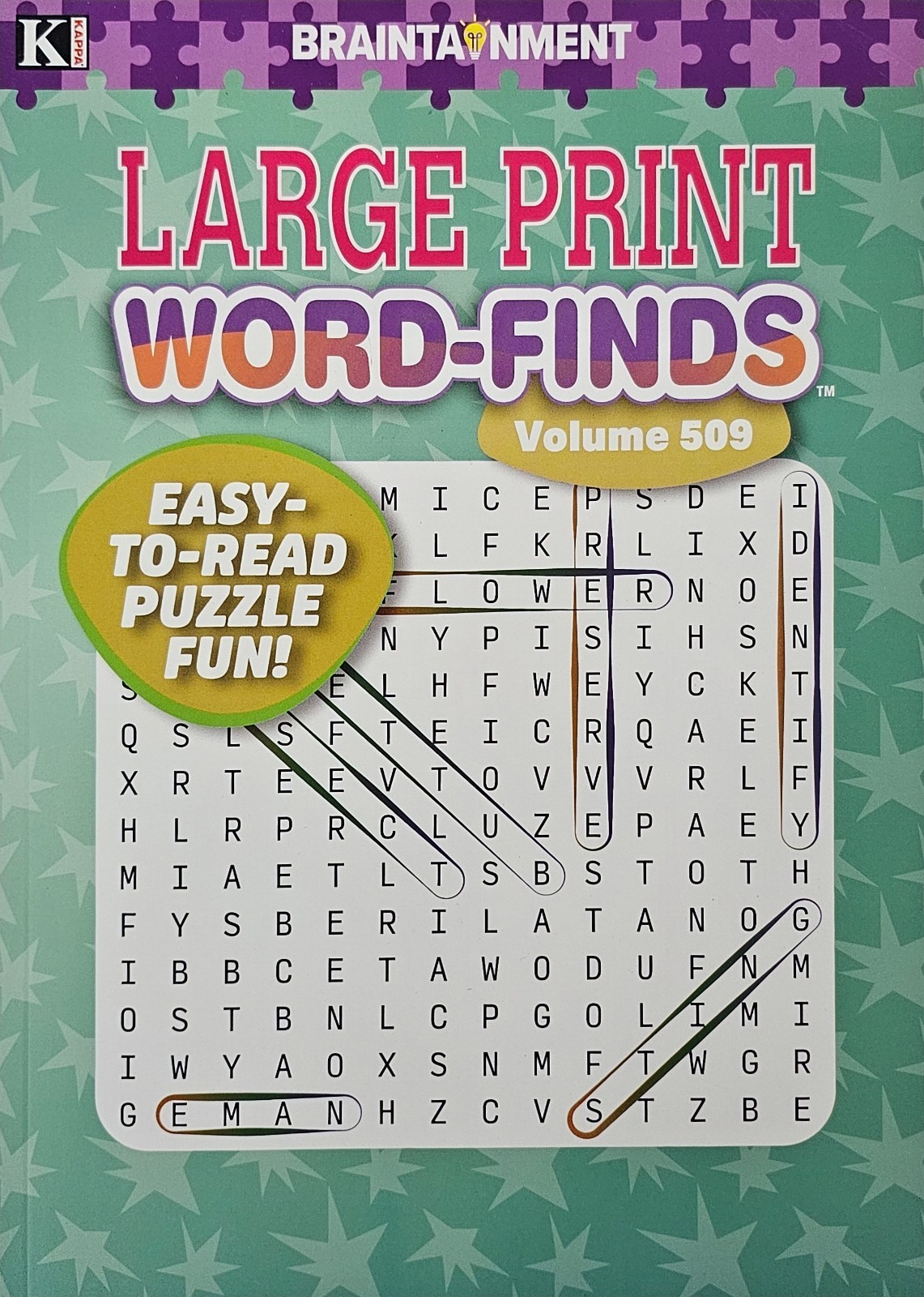 4 New Large Print Word-Finds Puzzle Books Kappa Games Vol #509-512~ Search,Hunt