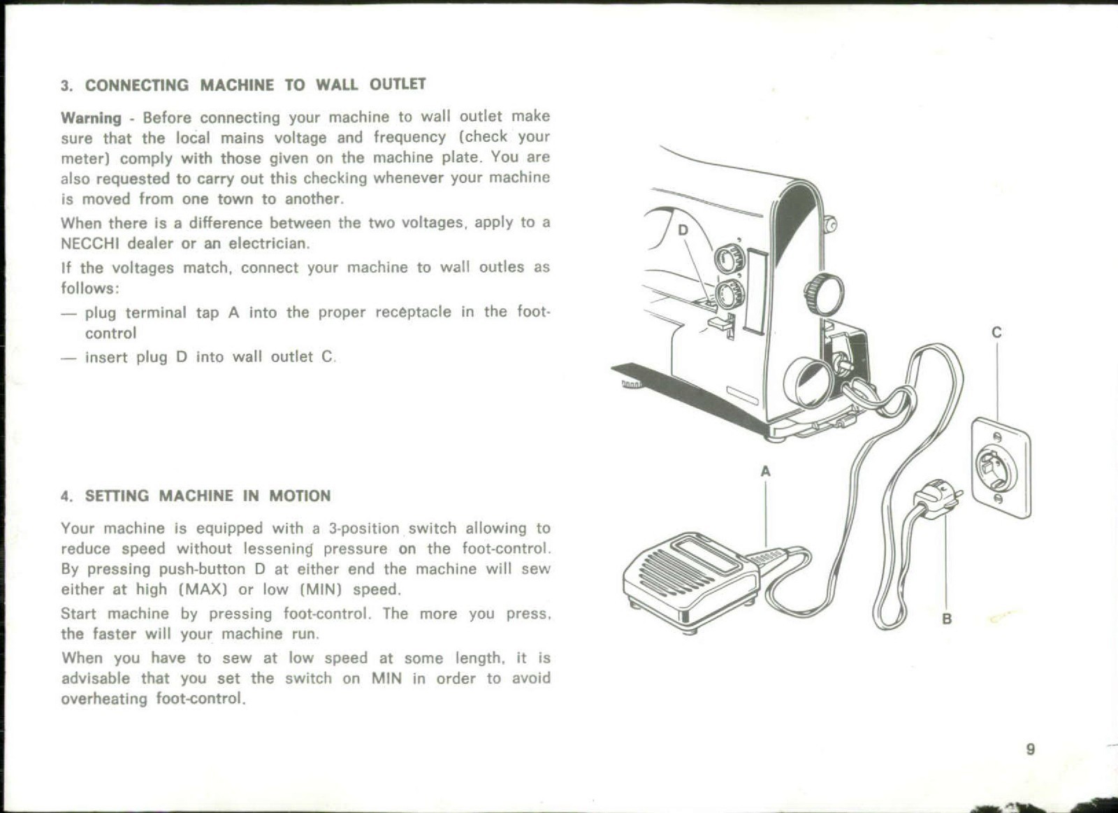 NECCHI Silvia Multimatic 584 Maximatic 586 Instruction Manual – WIRE BINDER