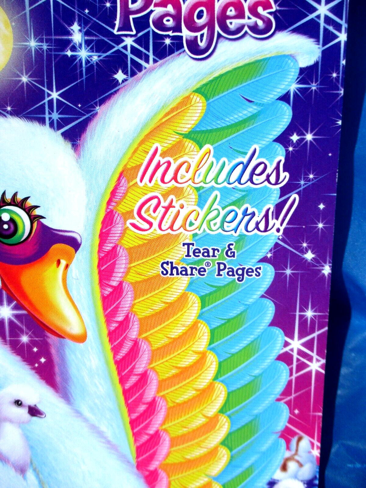 Lisa Frank Coloring and Activity Book with Stickers 288 pages Bendon NEW Unused