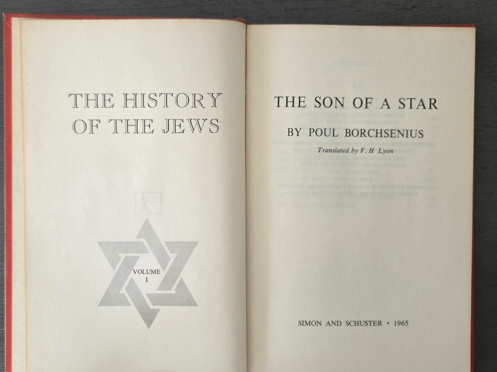 Vintage 1965 “History Of The Jews” Poul Borchsenius Vols 1-5 1st Edition/Print