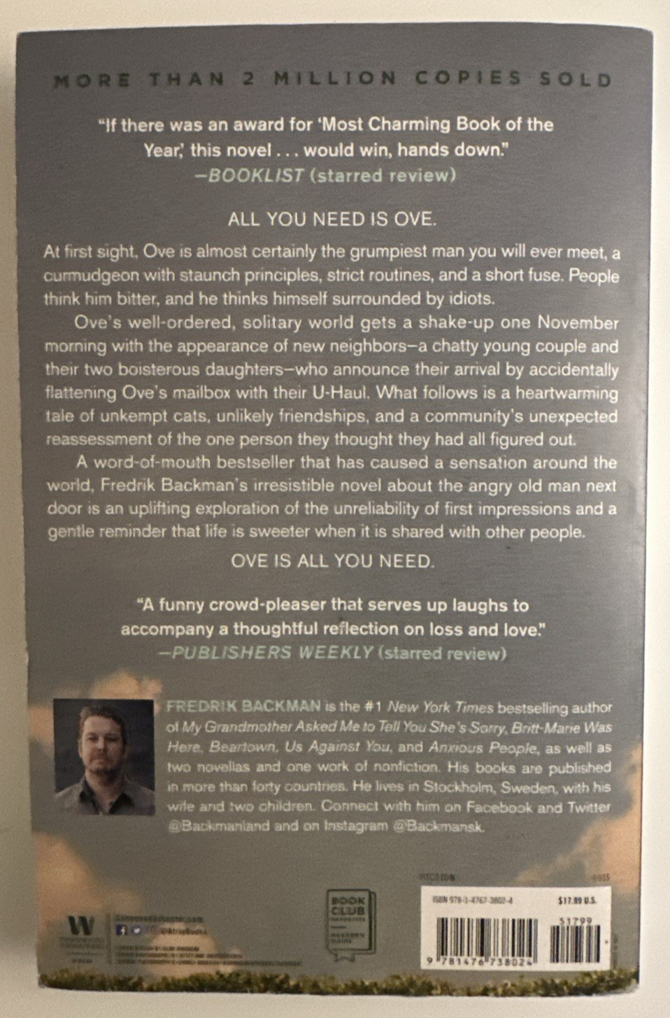 Man Called Ove by Fredrik Backman (2015, Paperback)