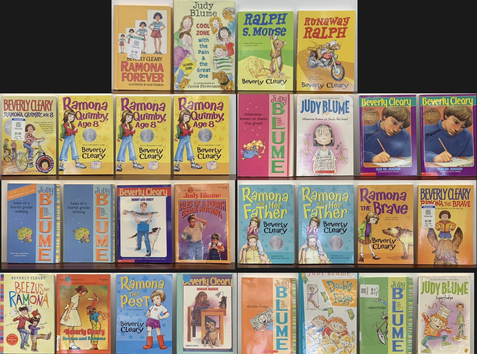 Lot Of 28 Judy Blume & Beverly Cleary