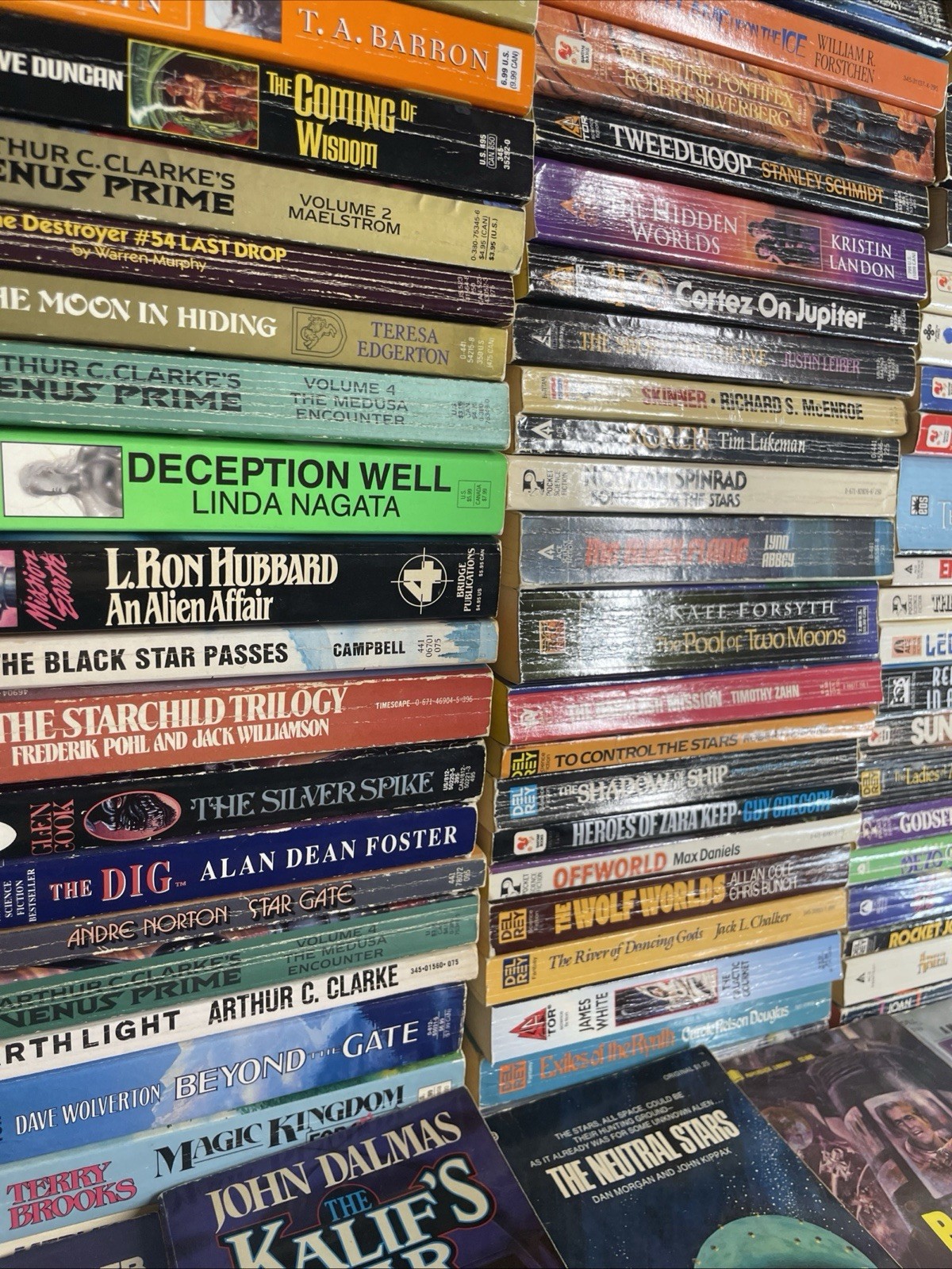 5 Pounds Assorted Science Fiction Paperback Books Mass Market Various Good