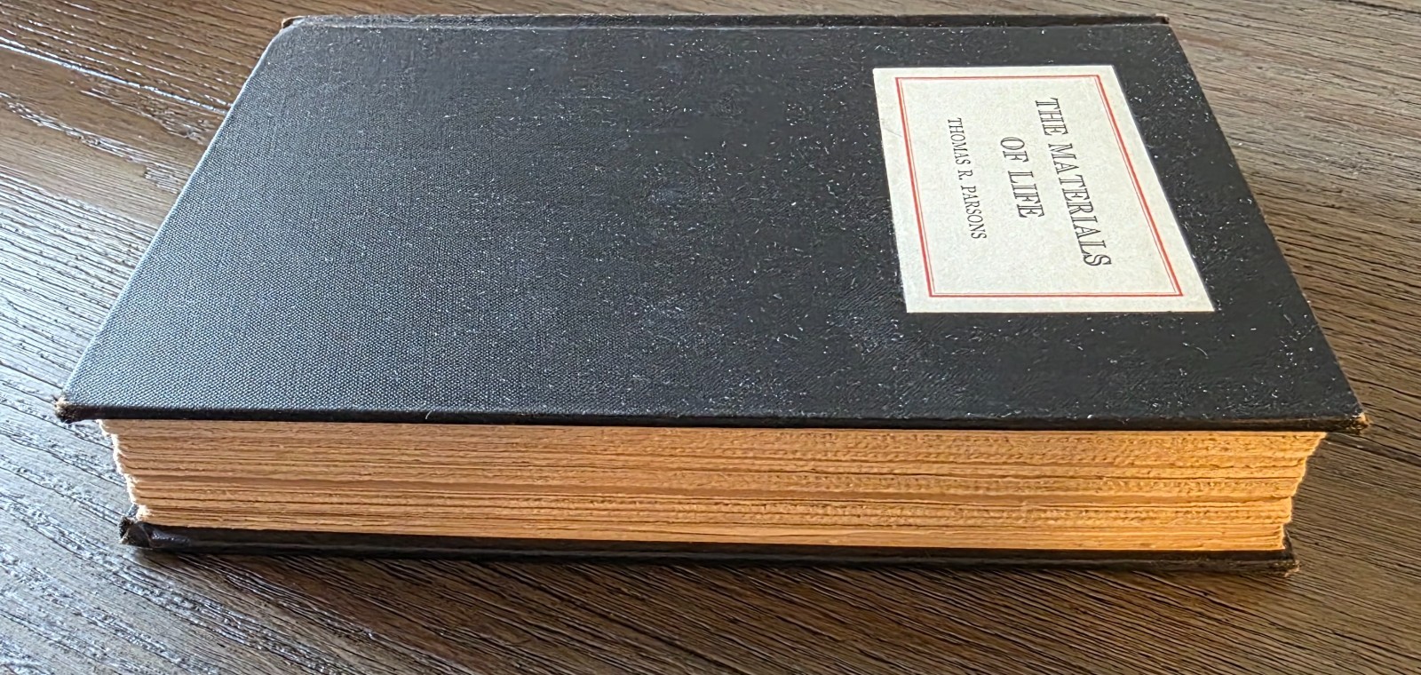 Vintage 1930 THE MATERIALS OF LIFE by Thomas R. Parsons 1st Edition Hardcover