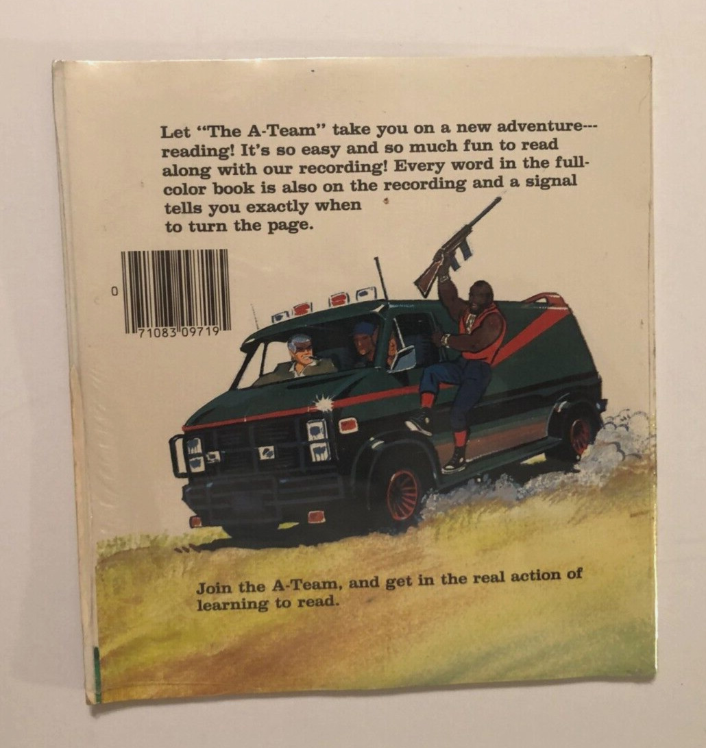 THE A TEAM Maltese Cow 2020 S. J. Cannell Book Recording 45 RPM 07108309719 New