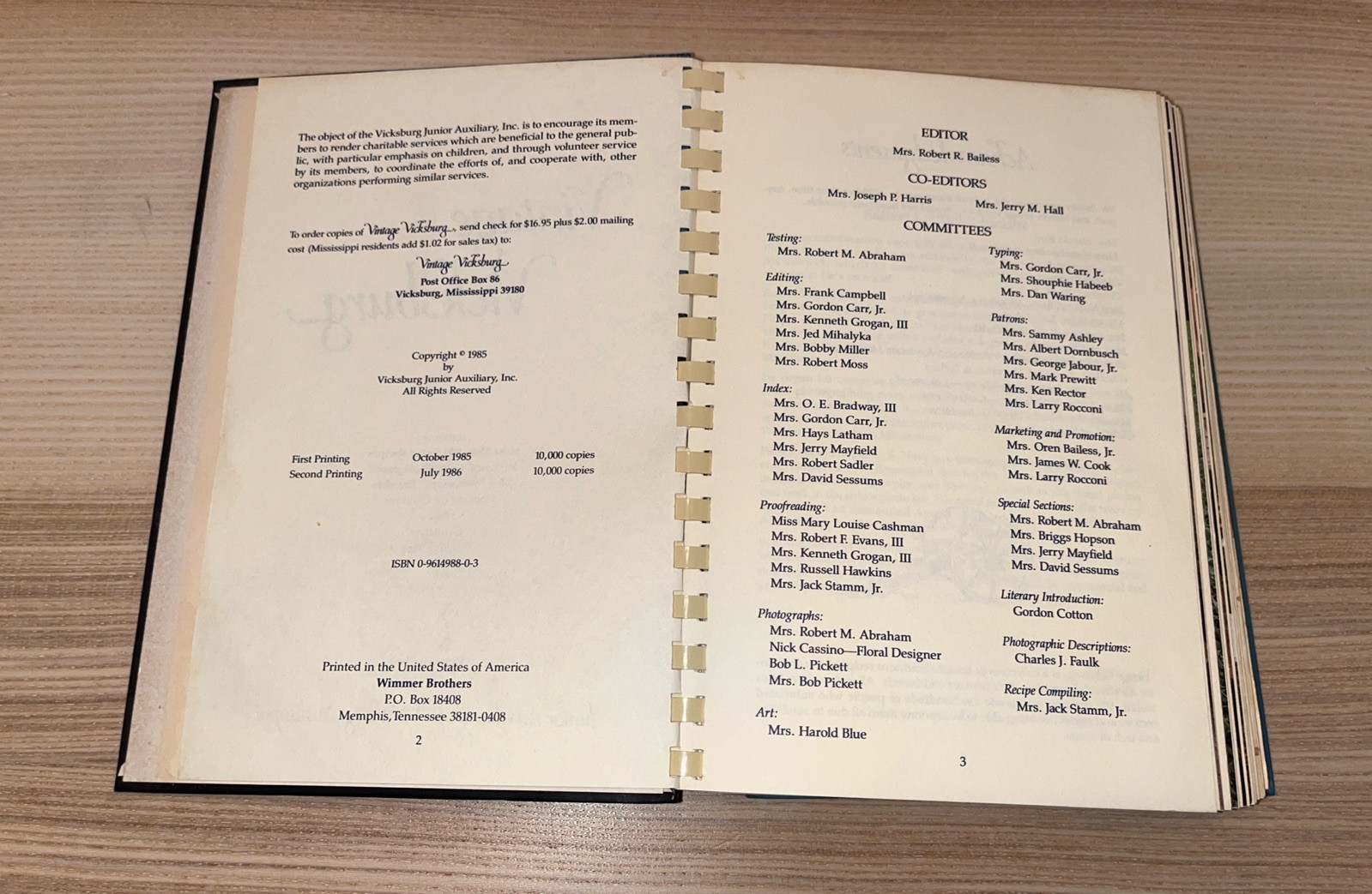 Vintage Mississippi Southern Cookbooks: Taste Of The South and Vintage Vicksburg