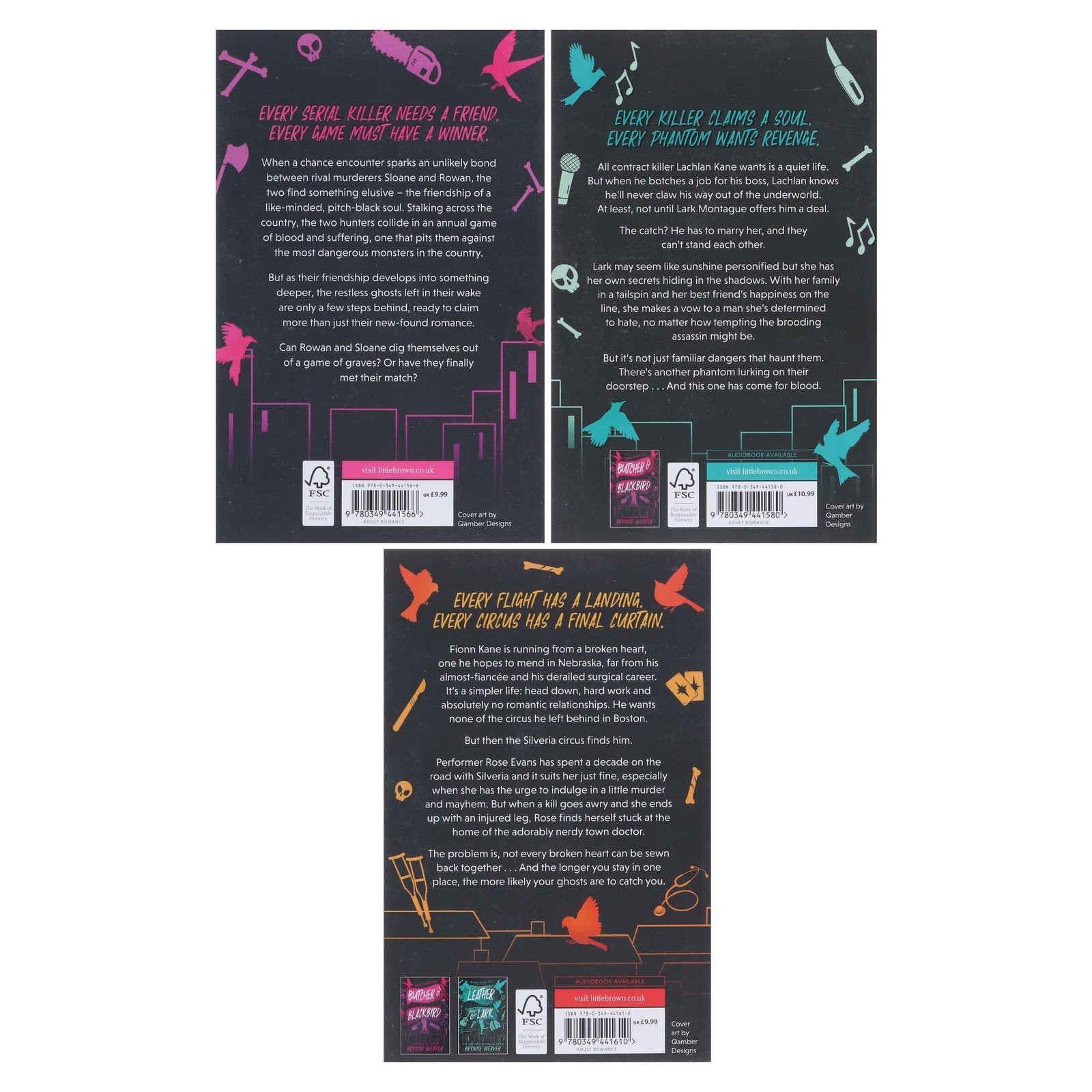 The Ruinous Love Trilogy Series By Brynne Weaver: 3 Books Set – Fiction – PB