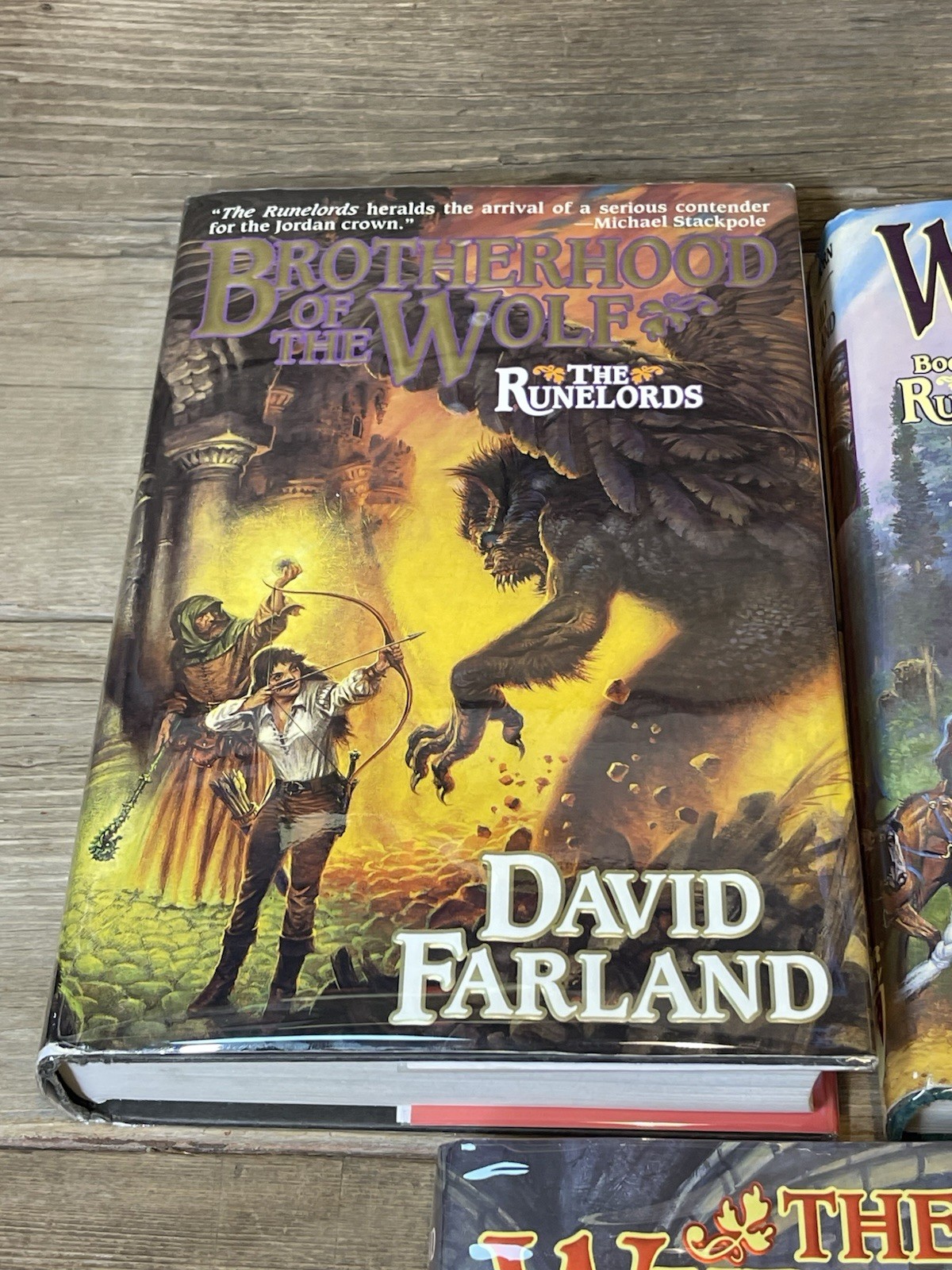 David Farland – Runelords lot Of 5 Book 2,3,4,7, & 8 In The Series SIGNED