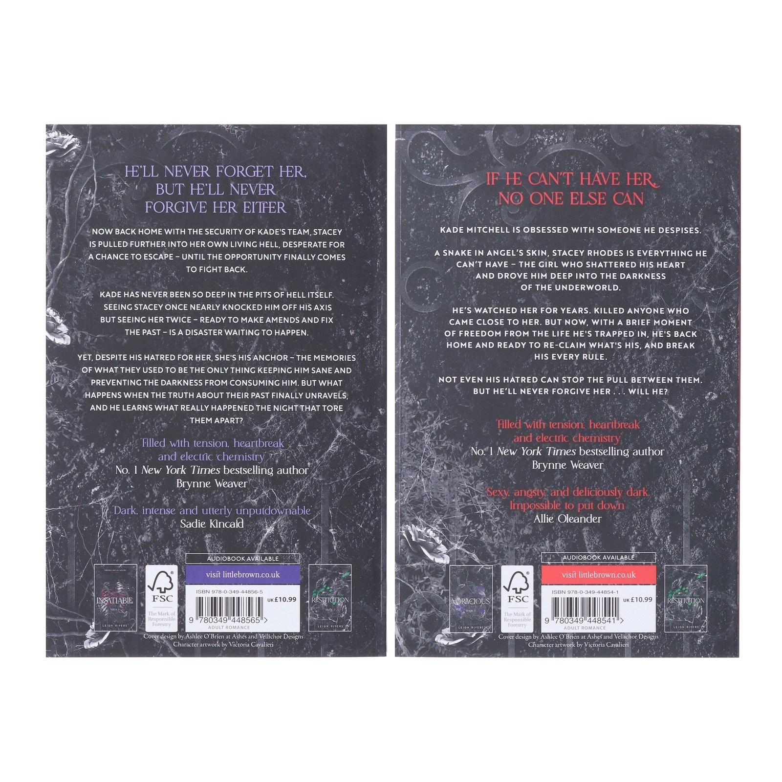 The Edge of Darkness Trilogy (Book 1&2) by Leigh Rivers 2 Books Set – Fic – PB