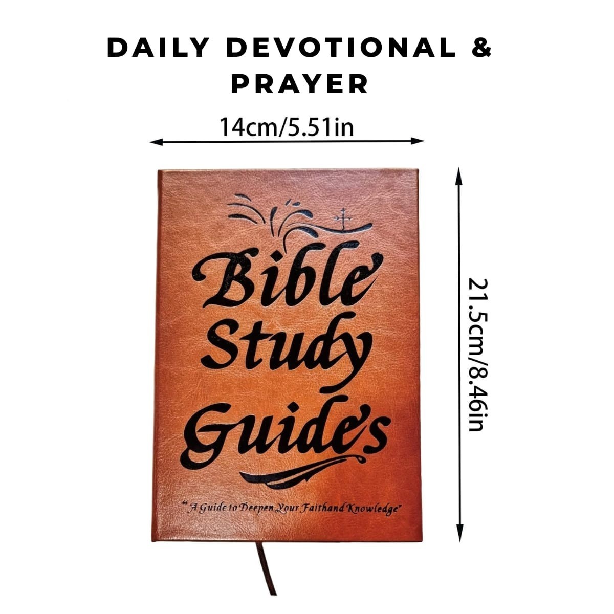 66-Page Bible Study Guide | Daily Devotional Journal | Christian Prayer Notebook