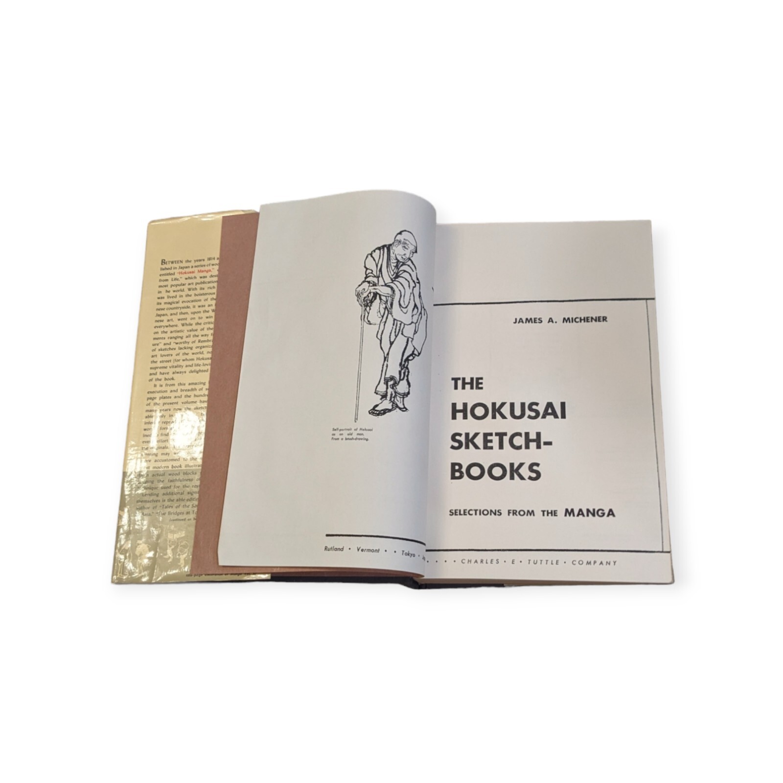 the hokusai sketch books 1962 1st Edition 6th Printing HCDJSC LIKE NEW