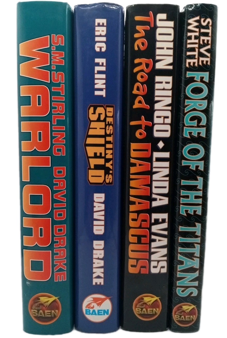 Baen Books Sci-Fi Lot of 4 1st Ed w/ DJ – Vintage Science Fiction Davis Drake