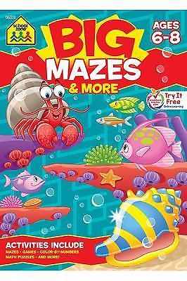 School Zone Big Mazes & More Workbook: 320 Pages, 1st G- workbook, 9781601592576