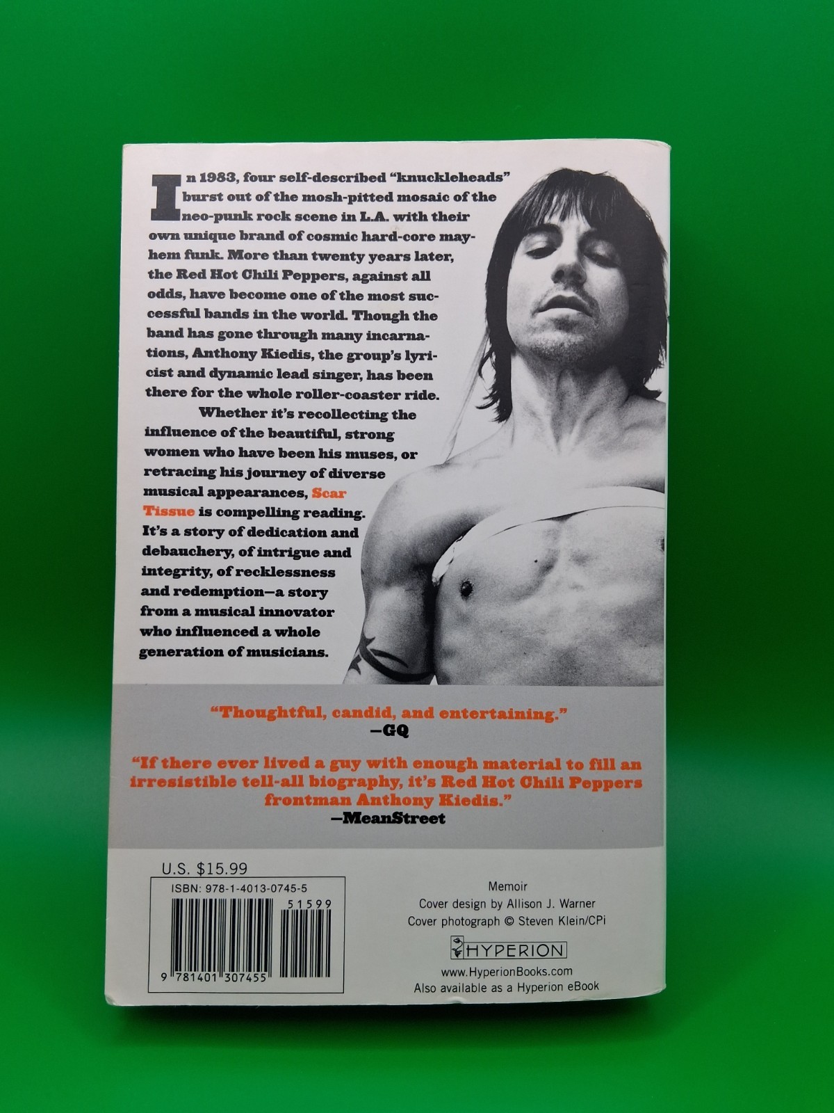 Scar Tissue by Anthony Kiedis (2005, Trade Paperback) With Larry Sloman