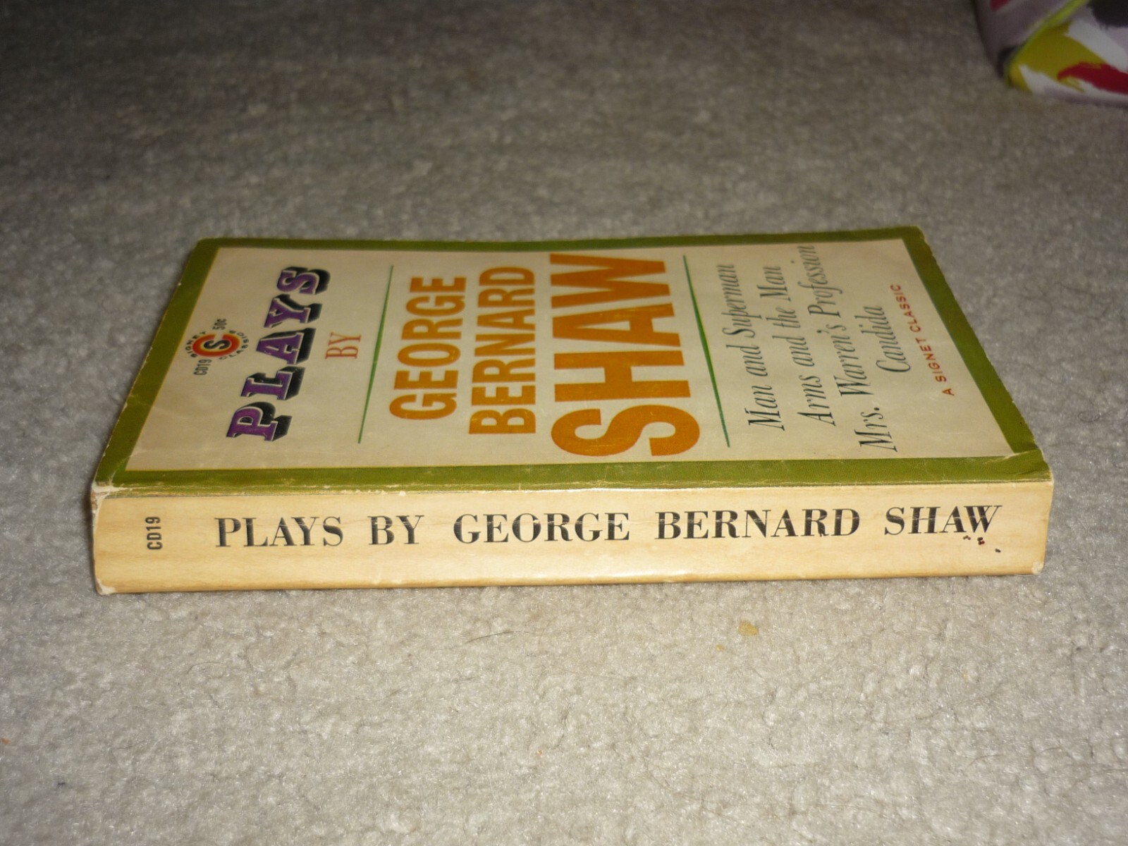 Plays by George Bernard Shaw, Vtg PB 1960, Signet Classics 1st Printing Candida