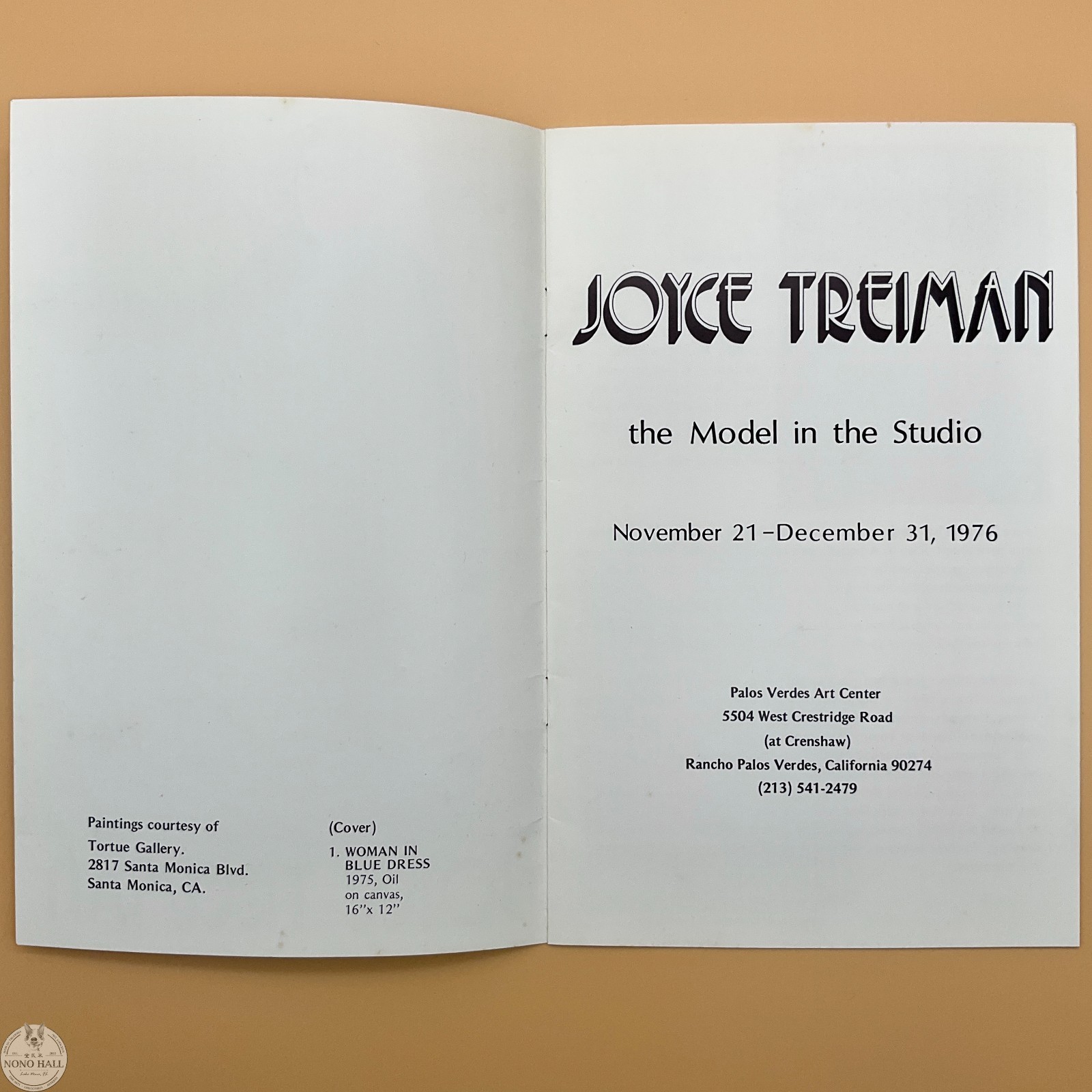 Vintage Joyce Wahl Treiman Hand Signed Art Book with Exhibition Catalogues