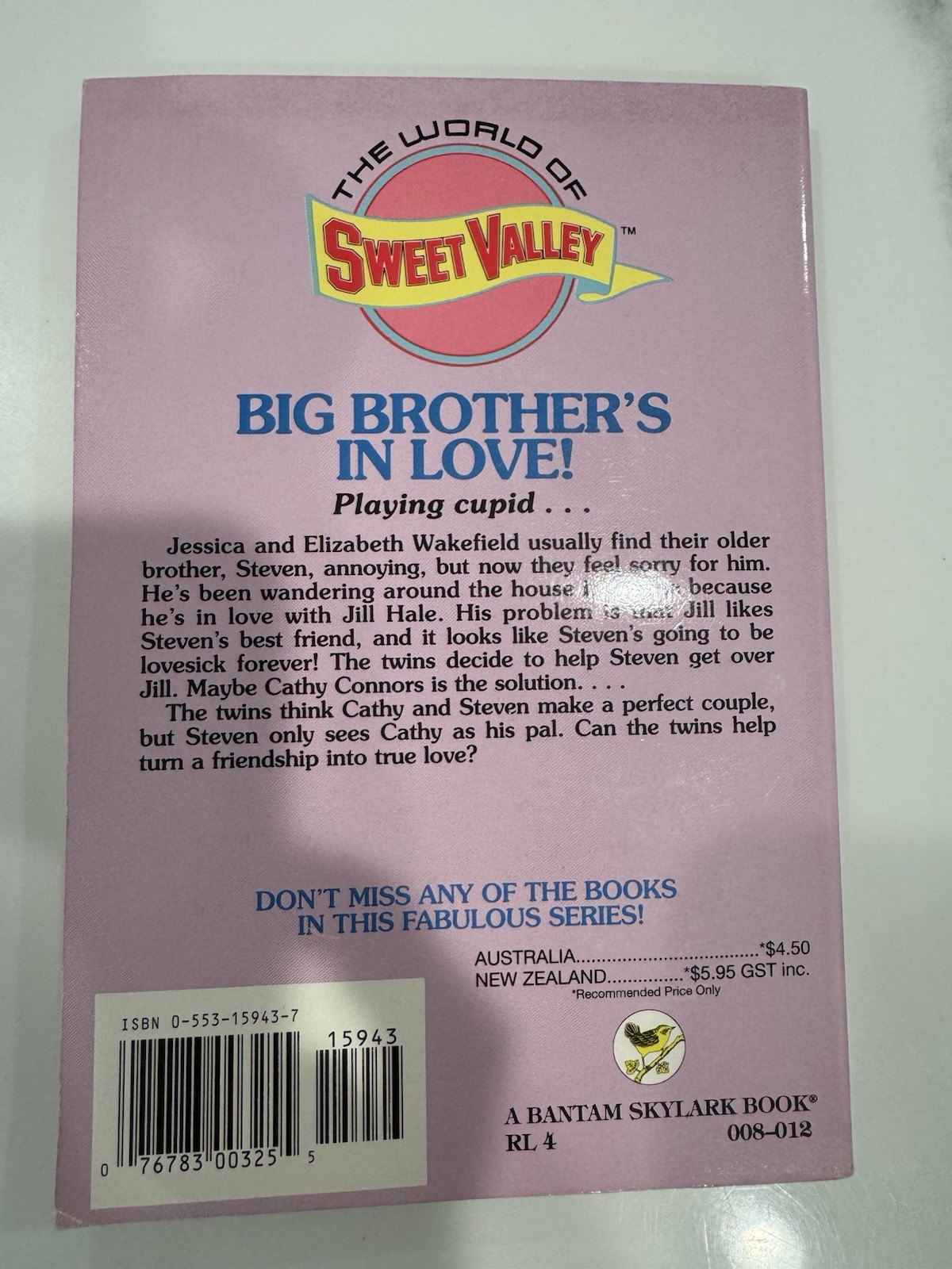 Francine Pascal Sweet Valley Twins and Friends Lot 6 Paperback 52 53 54 57 59 60
