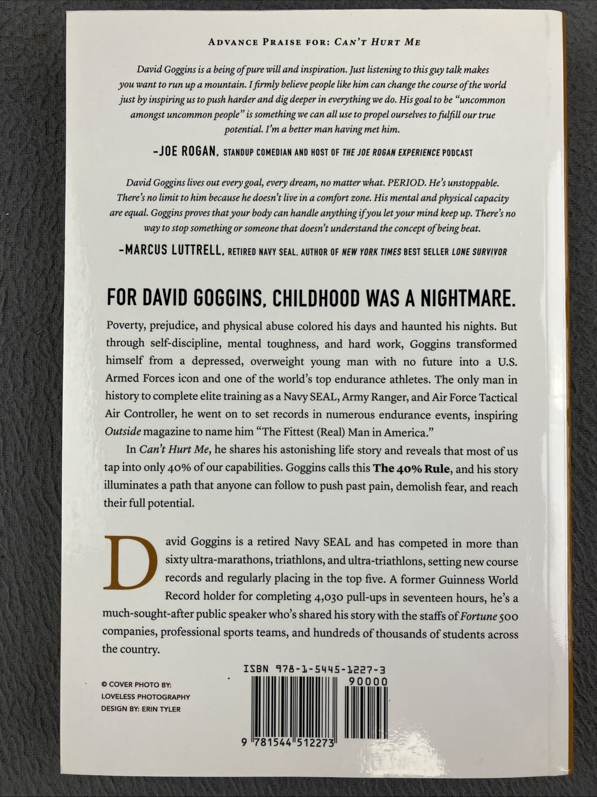 Can’t Hurt Me: Master Your Mind and Defy the Odds by David Goggins Paperback