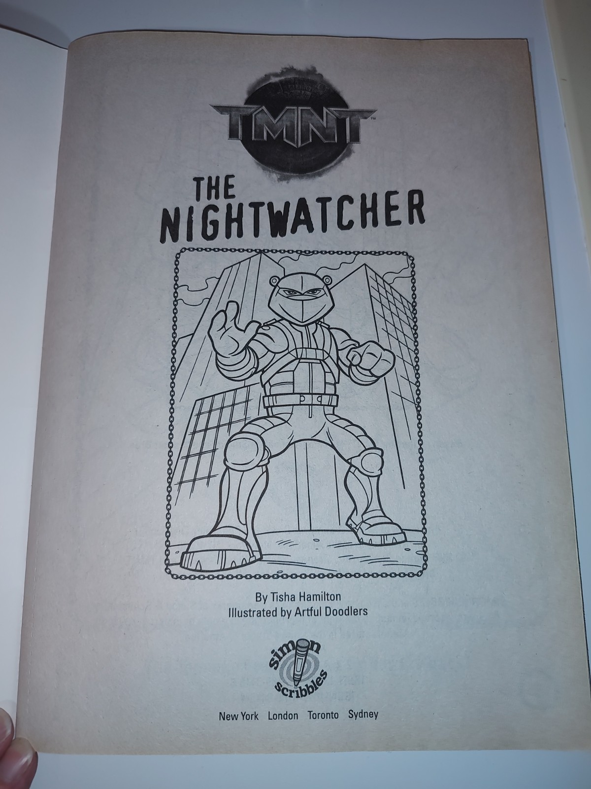 TMNT Tattos The Nightwatcher Activity Book and ZAK Design TMNT 10 oz Cup AS IS