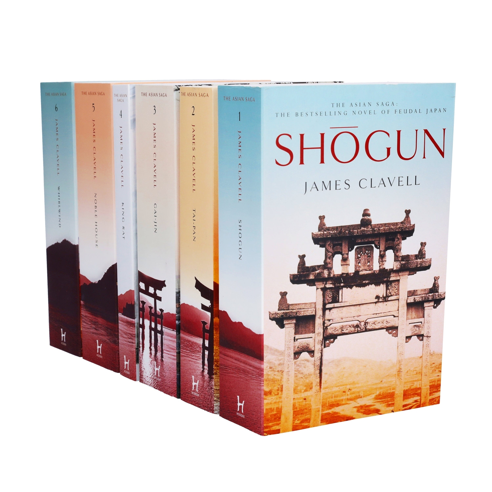 Shogun by James Clavell: The Asian Saga 6 Books Collection Set – Fiction – PB