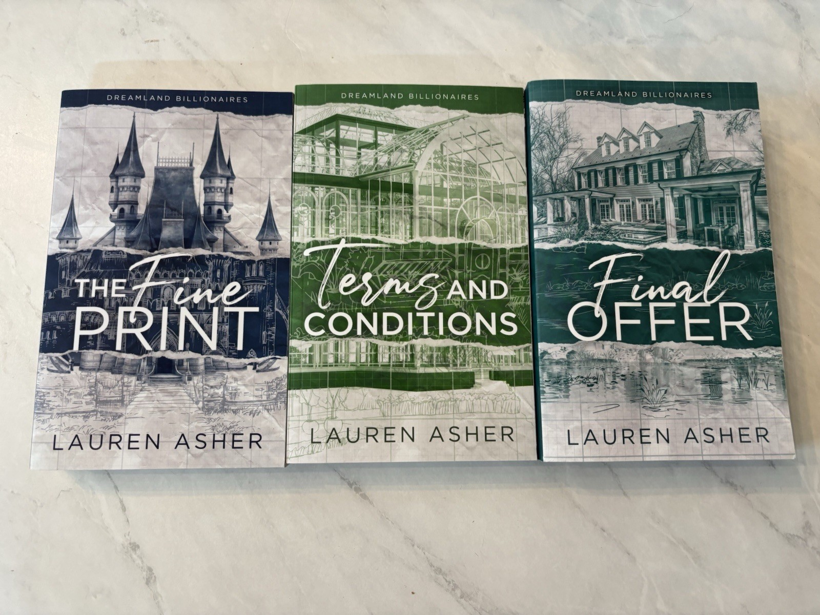 Lauren Asher Dreamland Billionaires Series 3-Book Paperback
