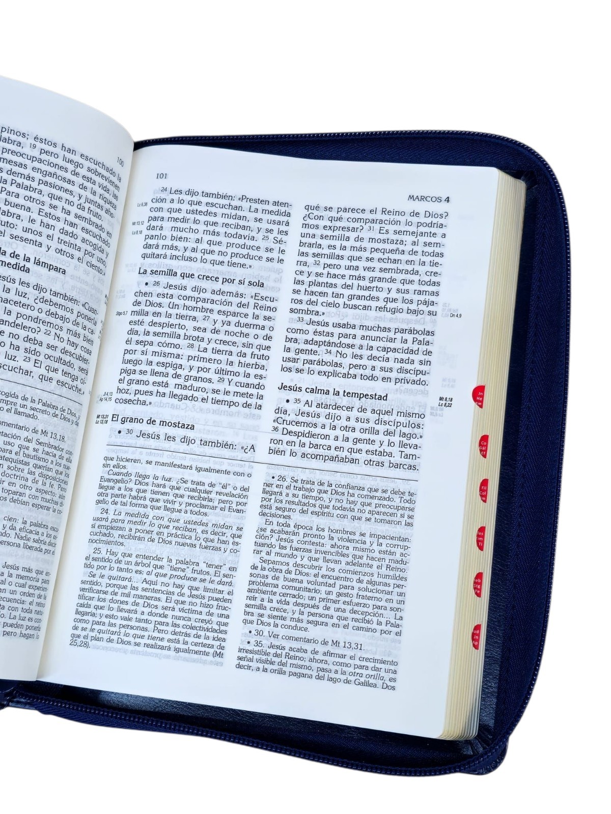 Biblia Latinoamérica de Lujo Letra Grande – Edición Pastoral Cierre Indice Azul