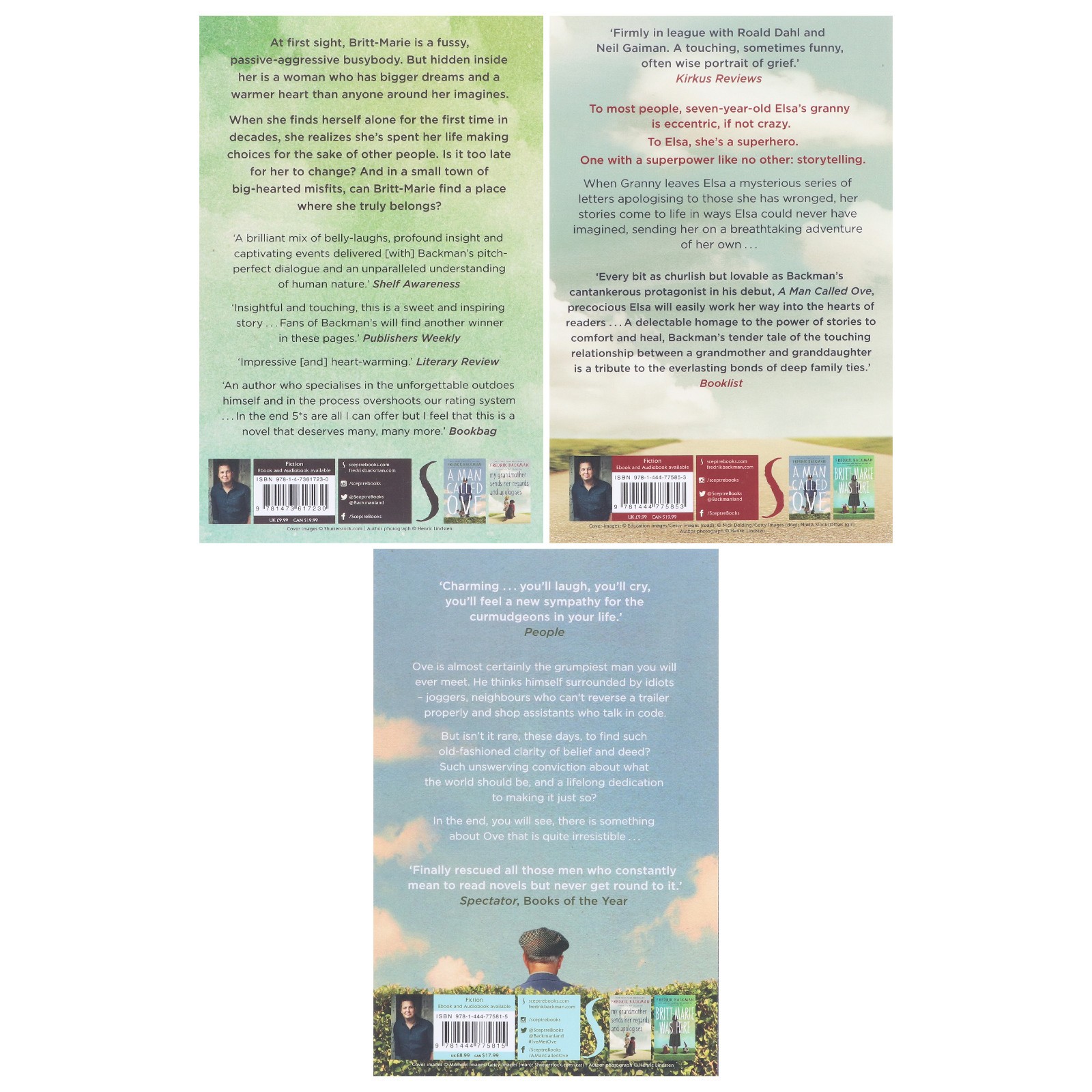 Fredrik Backman 3 Books Collection Set – Fiction – Paperback