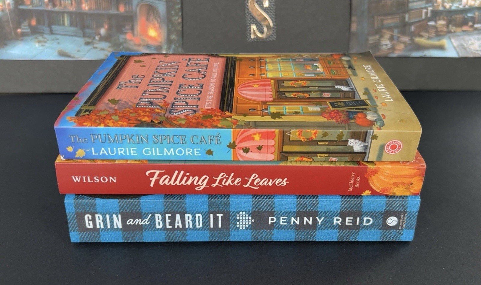 Cozy Fall Romance Books: 3 PB Pumpkin Spice Café Falling Like Leaves Penny Reid