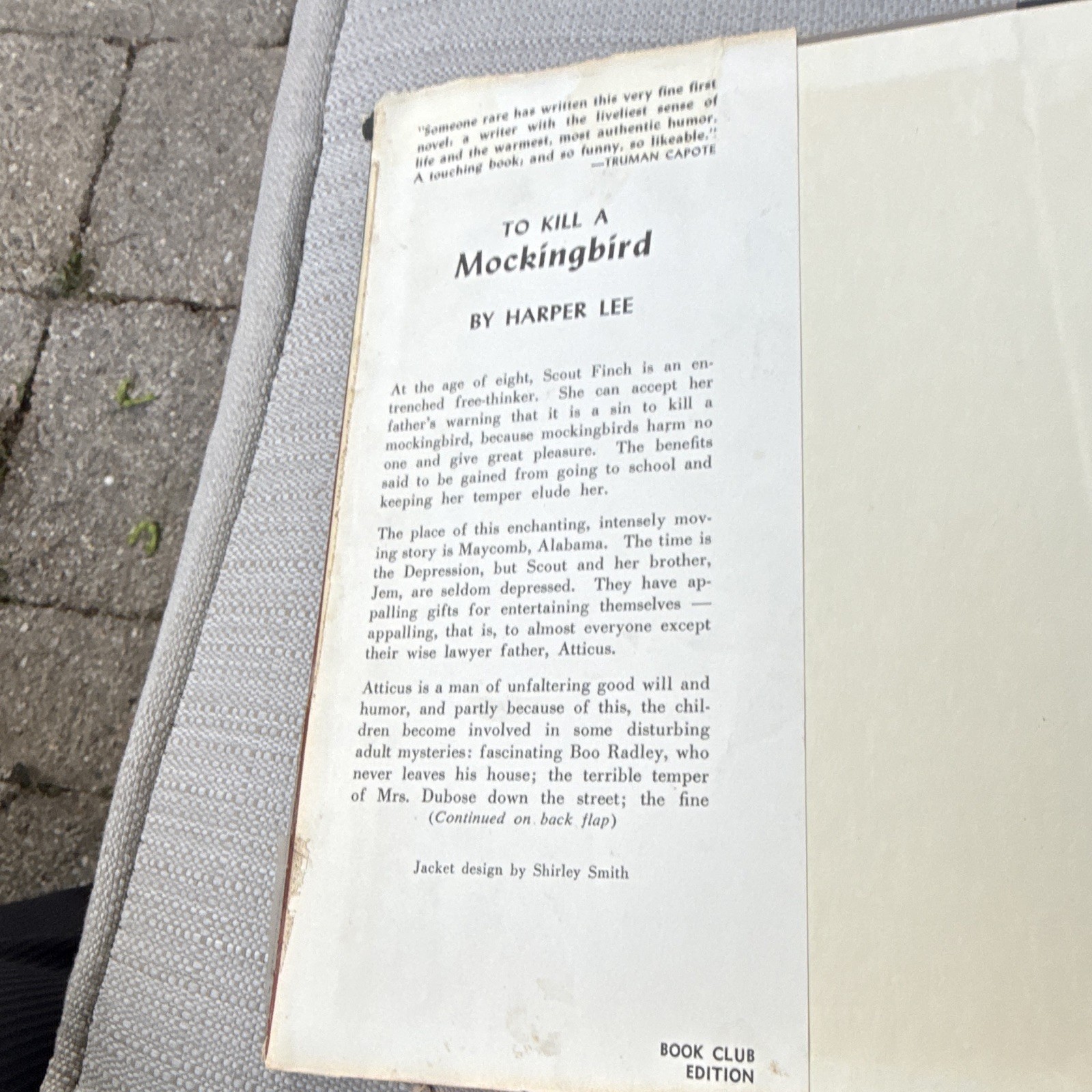 To Kill a Mockingbird Harper Lee Hardcover Book Club Edition 1960 Dust Jacket