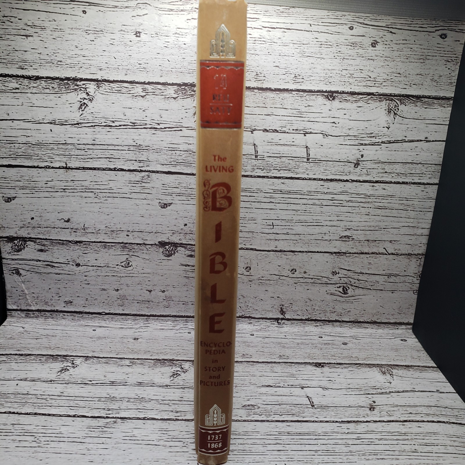 Lot of 9 THE LIVING BIBLE ENCYCLOPEDIA IN STORY AND PICTURES Vol 1, 9-16 HC 1968