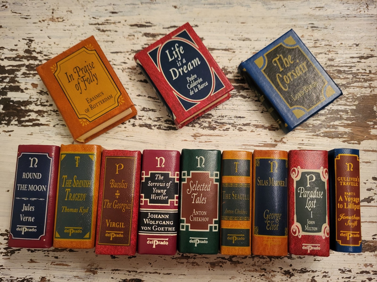Del Prado Miniature Books Classics Library Your Choice Of Titles Leather Mini
