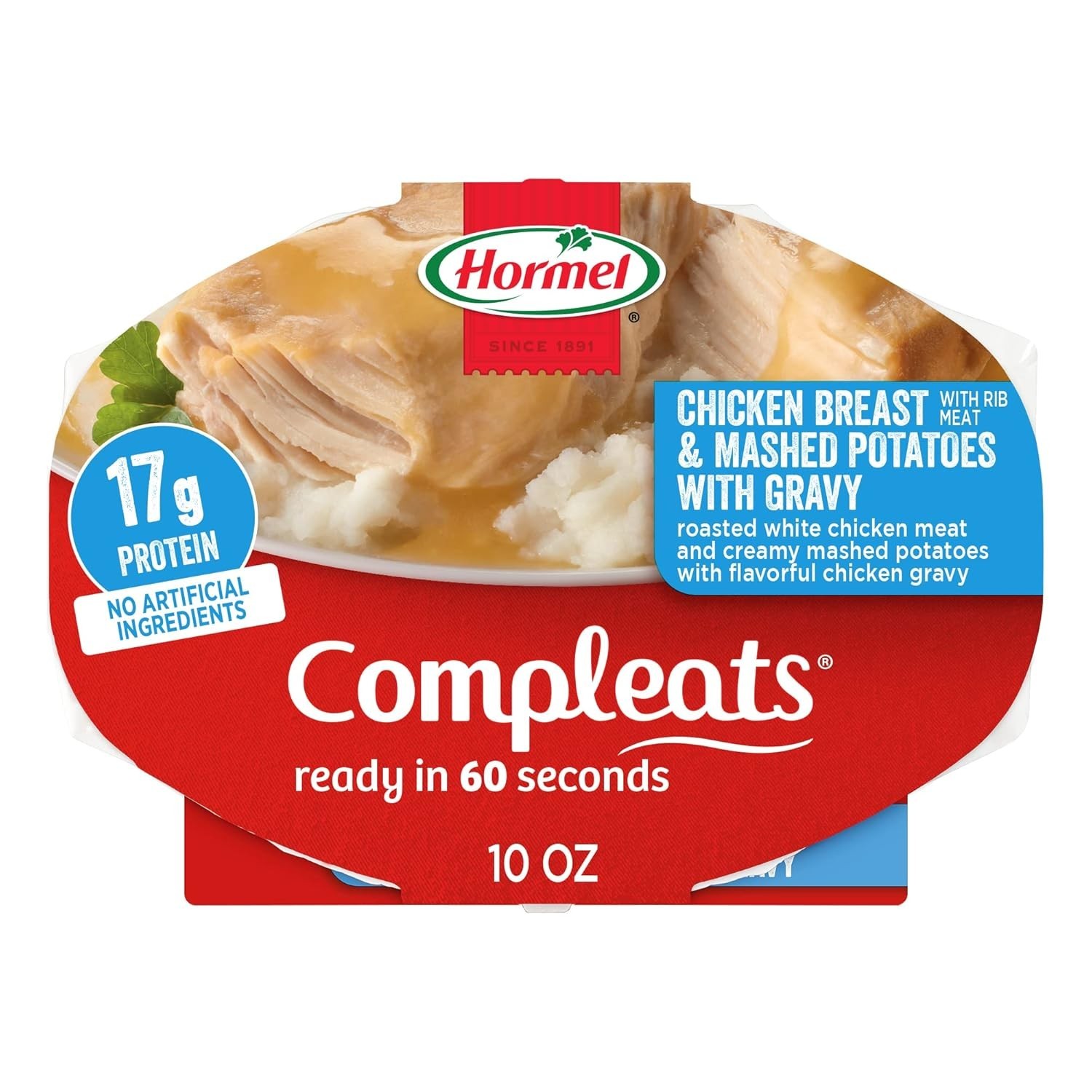 Convenient Chicken Breast & Gravy with Mashed Potatoes – 6-Pack, 10 oz Each