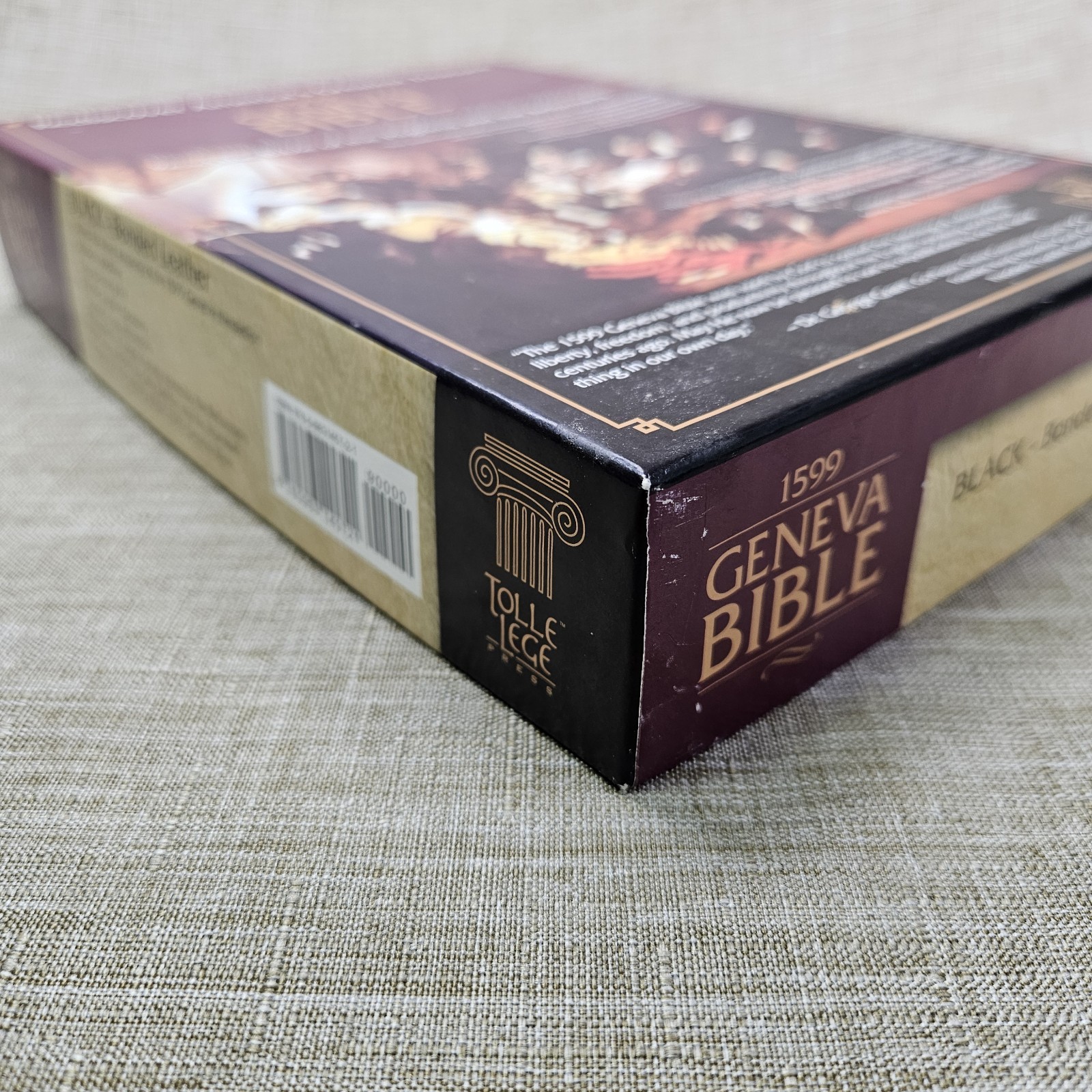 1599 Geneva Bible Black Bonded Leather New Unused w/ CD Tolle Lege Press Boxed