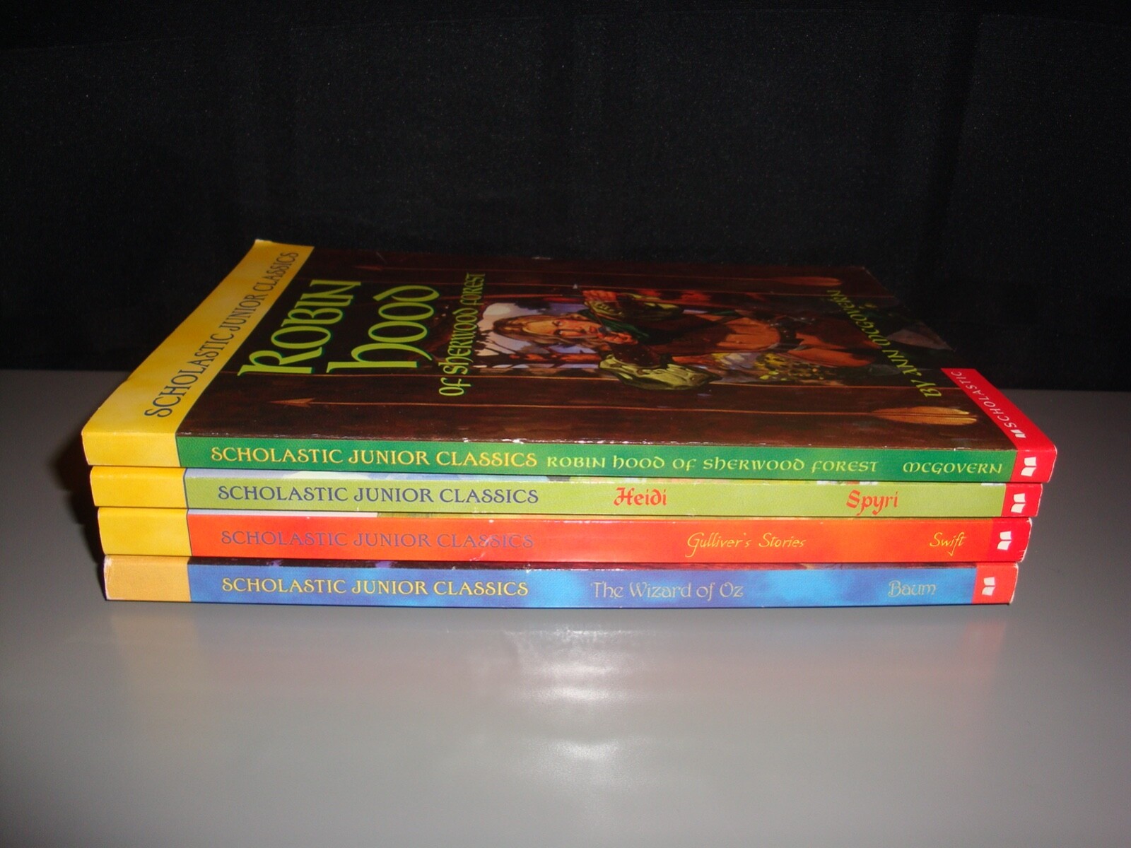 Scholastic Junior Classics 4 Chapter Book Lot Oz Heidi Homeschool Teacher Class